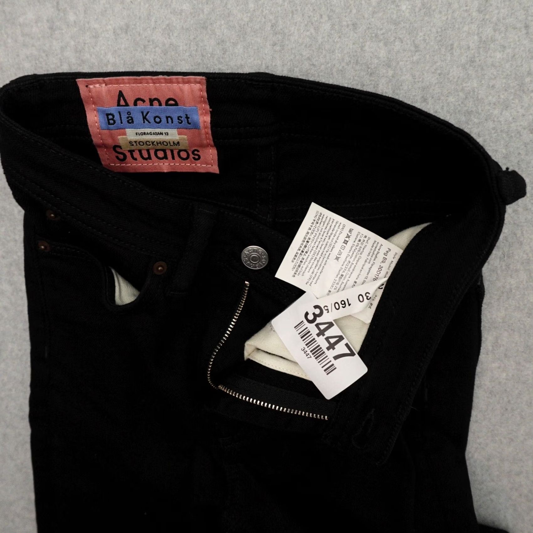 Acne Studios Acne Studios Jeans Skinny Womens 23 (23X26) Black Floragatan 13 Vintage Style Skinny Womens 23 (23X26) Black Size 40" / US 18 - 4 Thumbnail