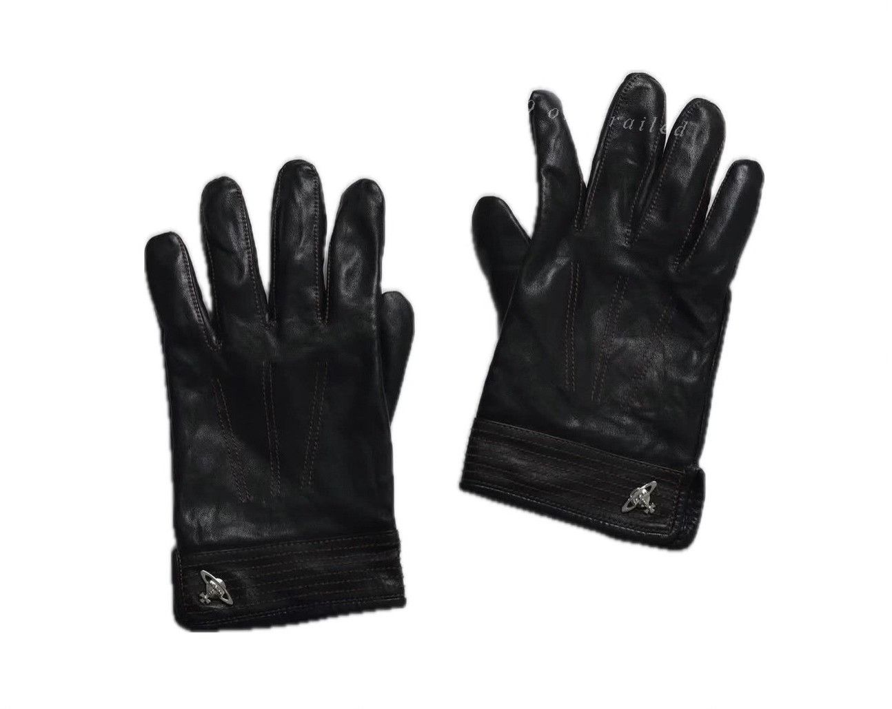 Vivienne Westwood Vintage Vivienne Westwood Orb Leather Gloves Size ONE SIZE - 1 Thumbnail