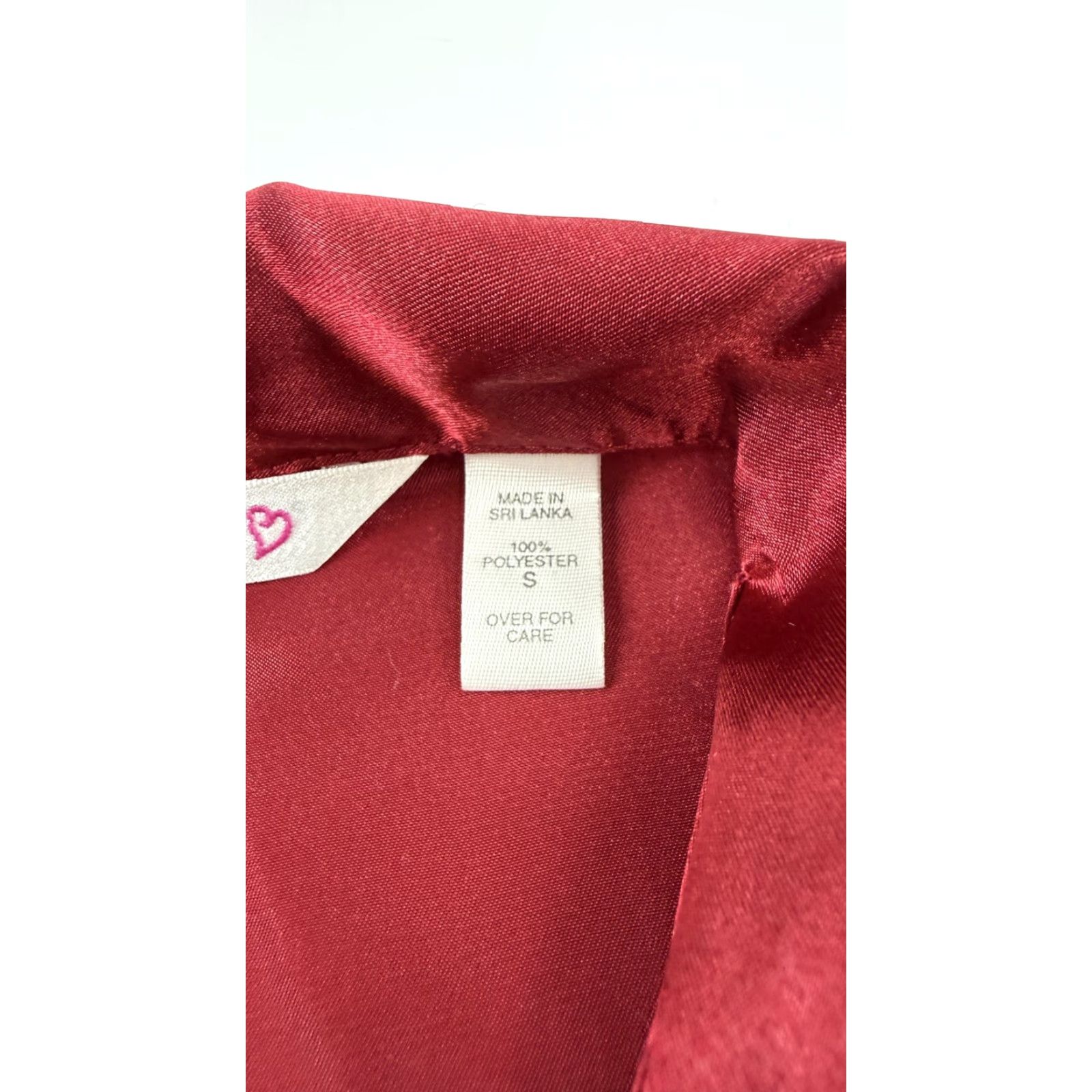 Victoria's Secret Victoria's Secret Shirt Womens Small Red Satin Button Front Sleep Nightgown Size S / US 4 / IT 40 - 7 Thumbnail