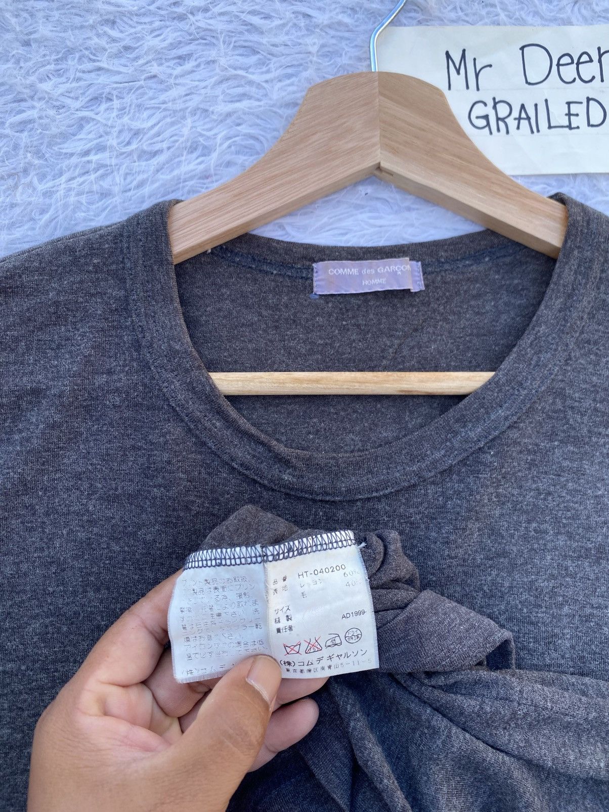 Comme des Garcons Rare AD 1998 Comme Des Garcons Homme Longsleeve Tshirt Size US L / EU 52-54 / 3 - 15 Thumbnail