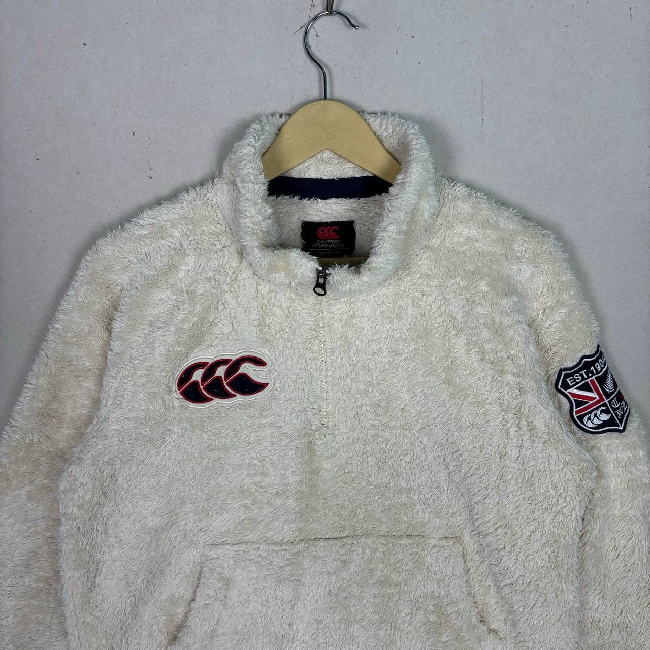Canterbury of New Zealand Vintage 90s Canterbury of New Zealand Sherpa Half Zip Jacket Size US M / EU 48-50 / 2 - 3 Thumbnail