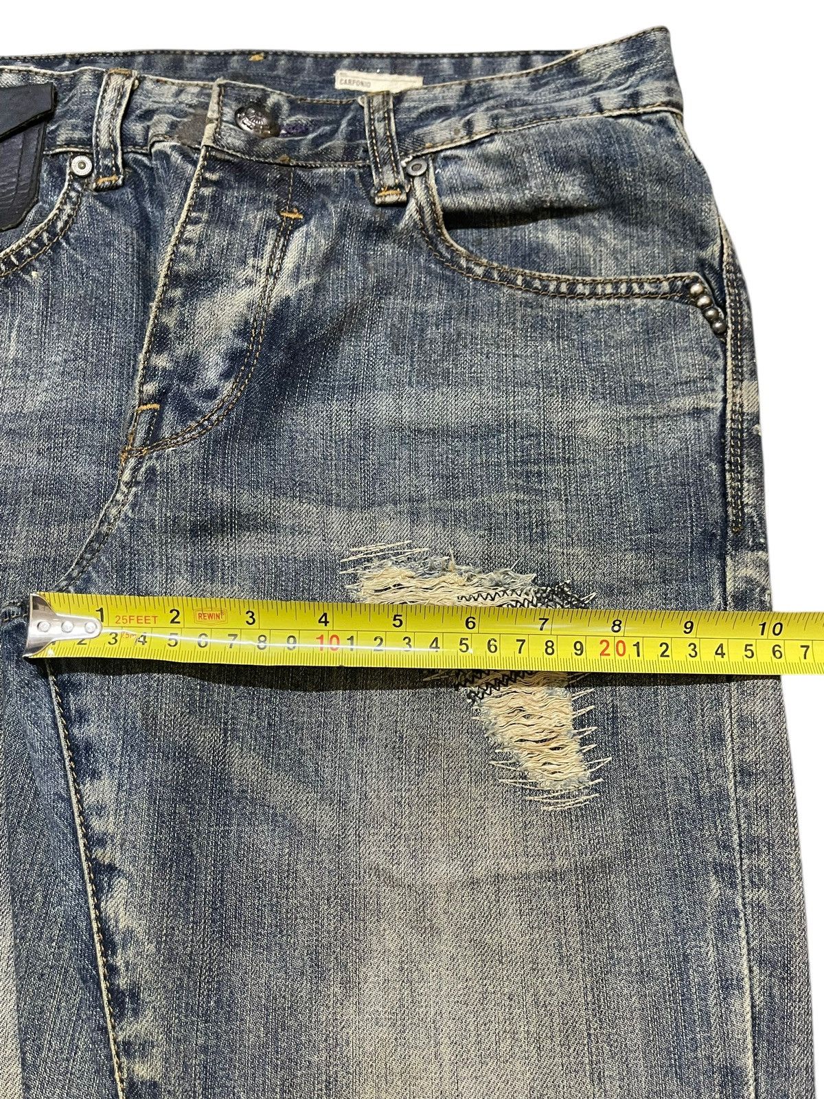 Replay Vintage Replay Blue Wash Distressed Style Jeans Size US 30 / EU 46 - 14 Thumbnail