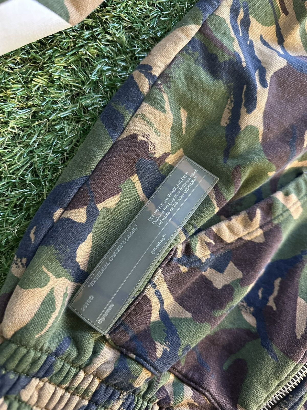 Off-White Off-White Green Camouflage Cotton Zip-Up XXS Size US XXS / EU 40 - 3 Thumbnail