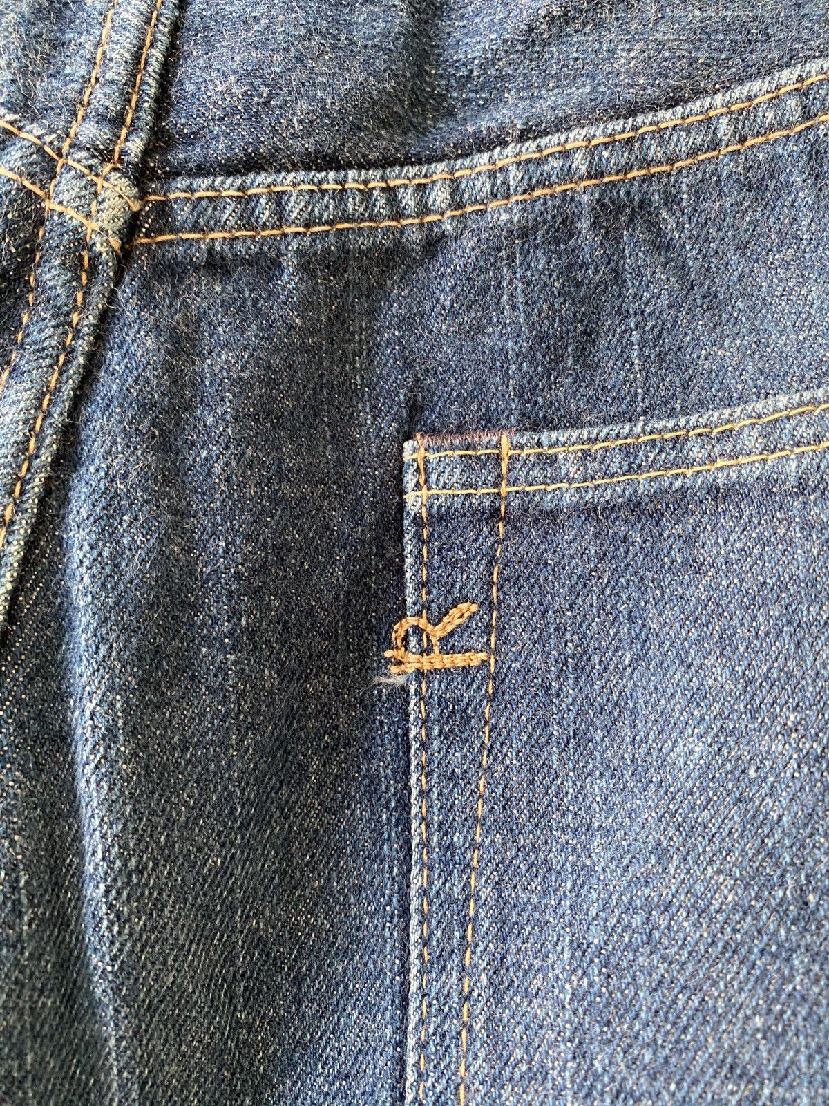 Japanese Vintage 45RPM Indigo Blue Denim