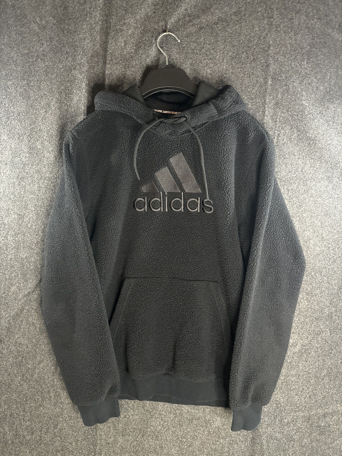 Adidas Adidas Sherpa Fleece Hoodie Black Size US L / EU 52-54 / 3 - 1 Thumbnail