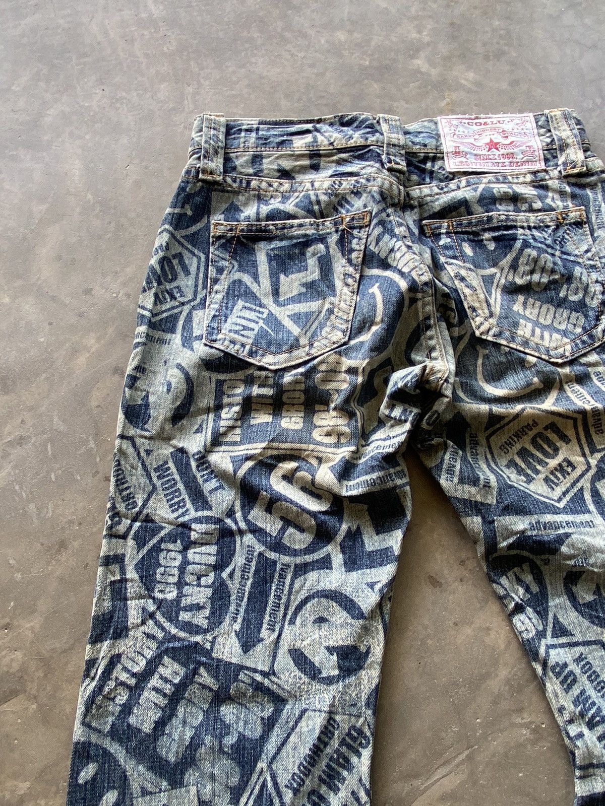 Hysteric Glamour × Japanese Brand × Tornado Mart 💥last call💥Japanese Co & Lu Jeans Fully Printed Glam Up 🔥 Size US 29 - 11 Thumbnail