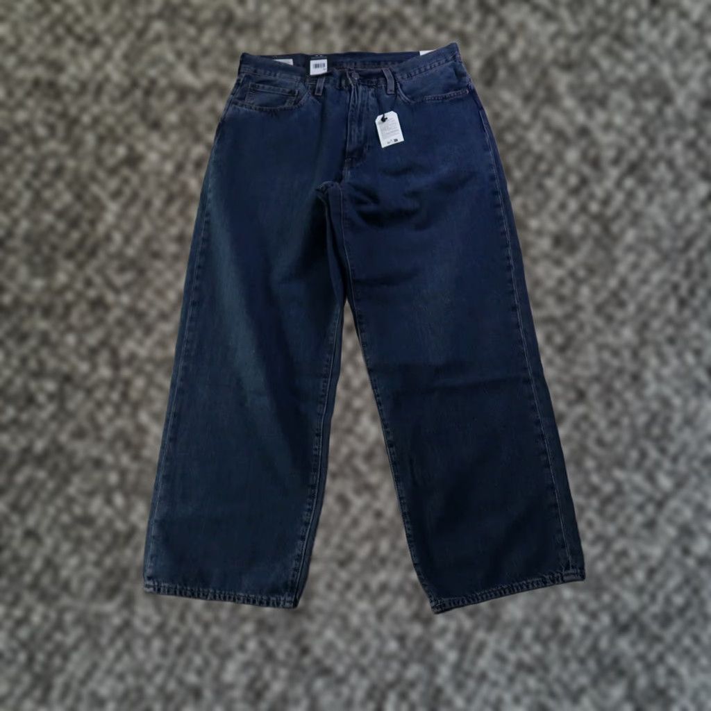 Levi's Levi's Premium 578 Baggy Jeans Men's 34x32 New Blue Denim Slim? Relaxed Fit 5-Pocket Logo Zip Levi's 500 Series Vintage 90s Theme Men Size US 34 / EU 50 - 1 Thumbnail