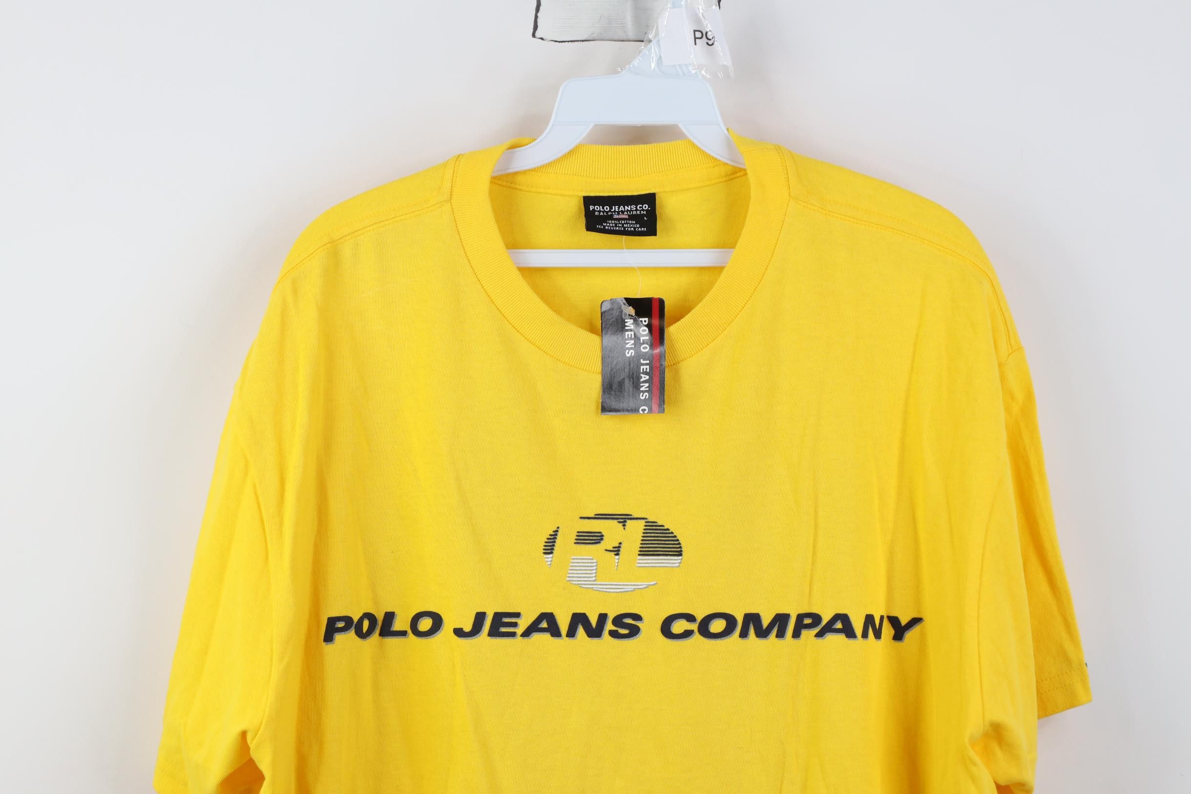 Polo Ralph Lauren Deadstock Vintage 90s Ralph Lauren Shadow Logo T-Shirt Size US L / EU 52-54 / 3 - 2 Thumbnail