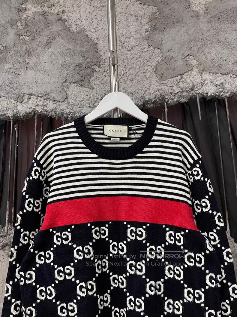 Gucci Gucci Full logo sweater Size US L / EU 52-54 / 3 - 3 Thumbnail