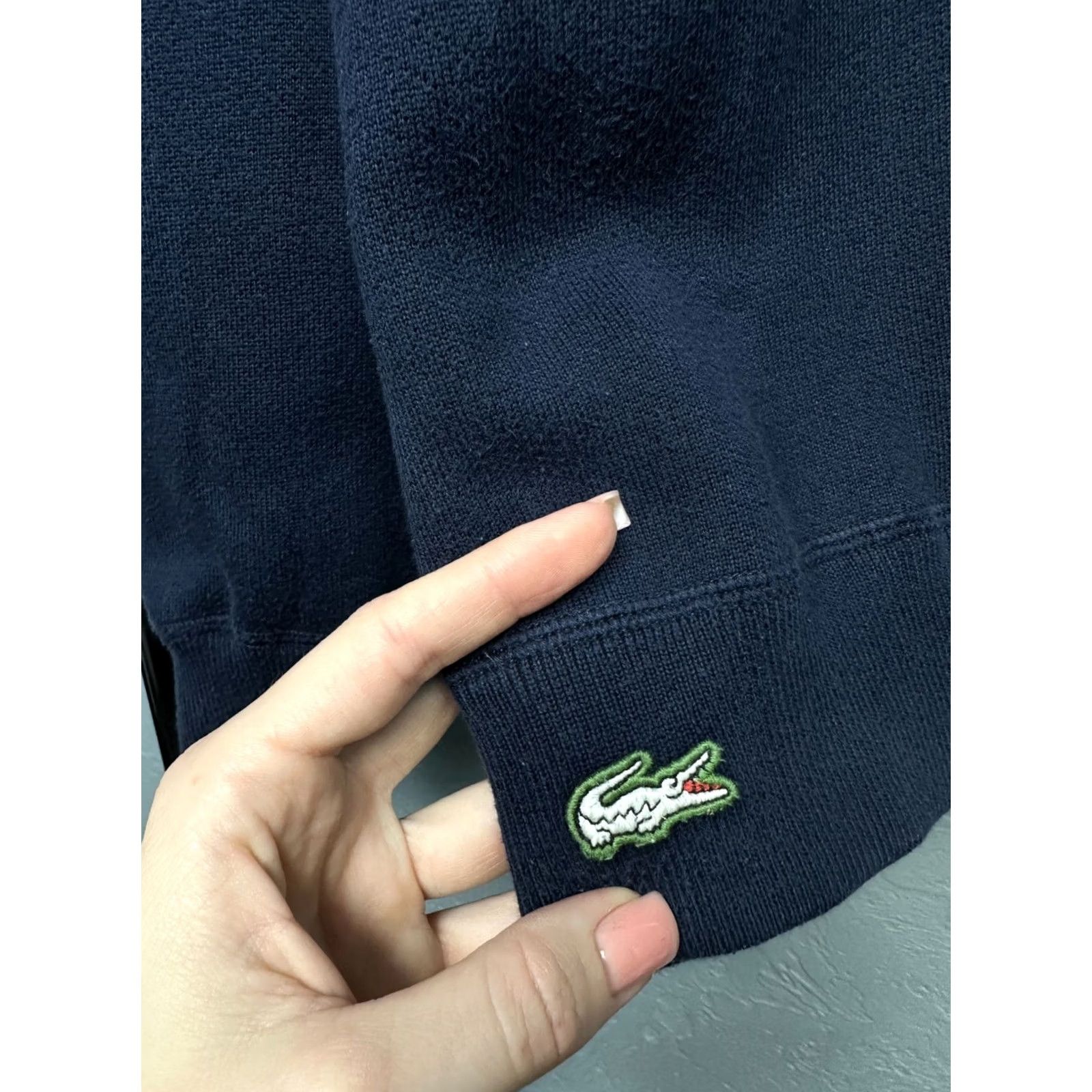 Lacoste Lacoste Vintage Reversible Sweatshirt Mens XL Blue Cotton Logo Sweatshirt Vintage Yes Clothing Pullover Crew Neck Size US XL / EU 56 / 4 - 3 Thumbnail