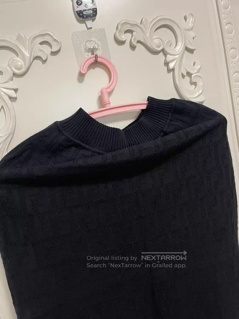 Fendi Fendi Black Double F Logo Knit Skirt Size 26" / US 2 / IT 38 - 3 Thumbnail