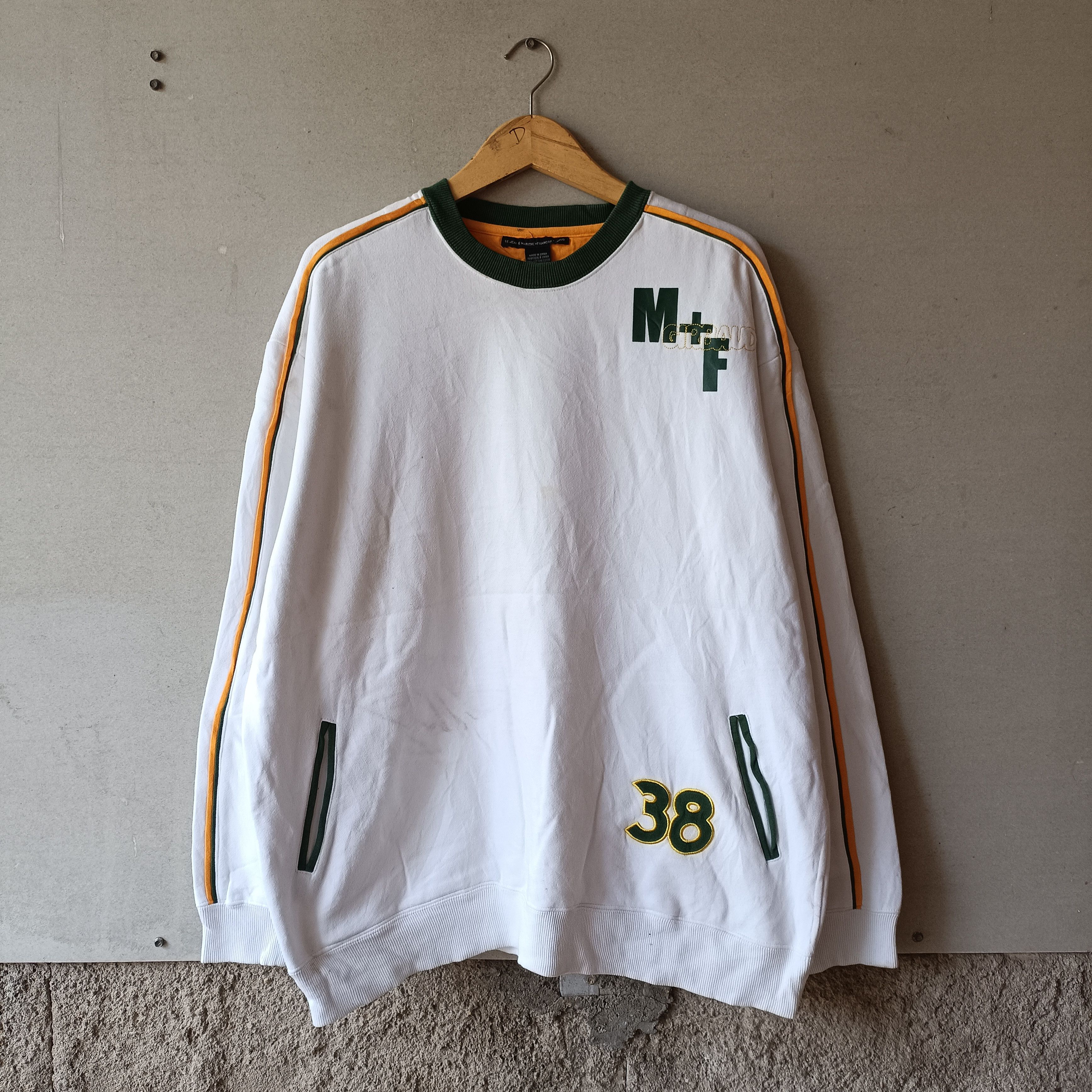 Marithe + Francois Girbaud M+FG Sweatshirt Casual Number 38 Size US XL / EU 56 / 4 - 1 Thumbnail