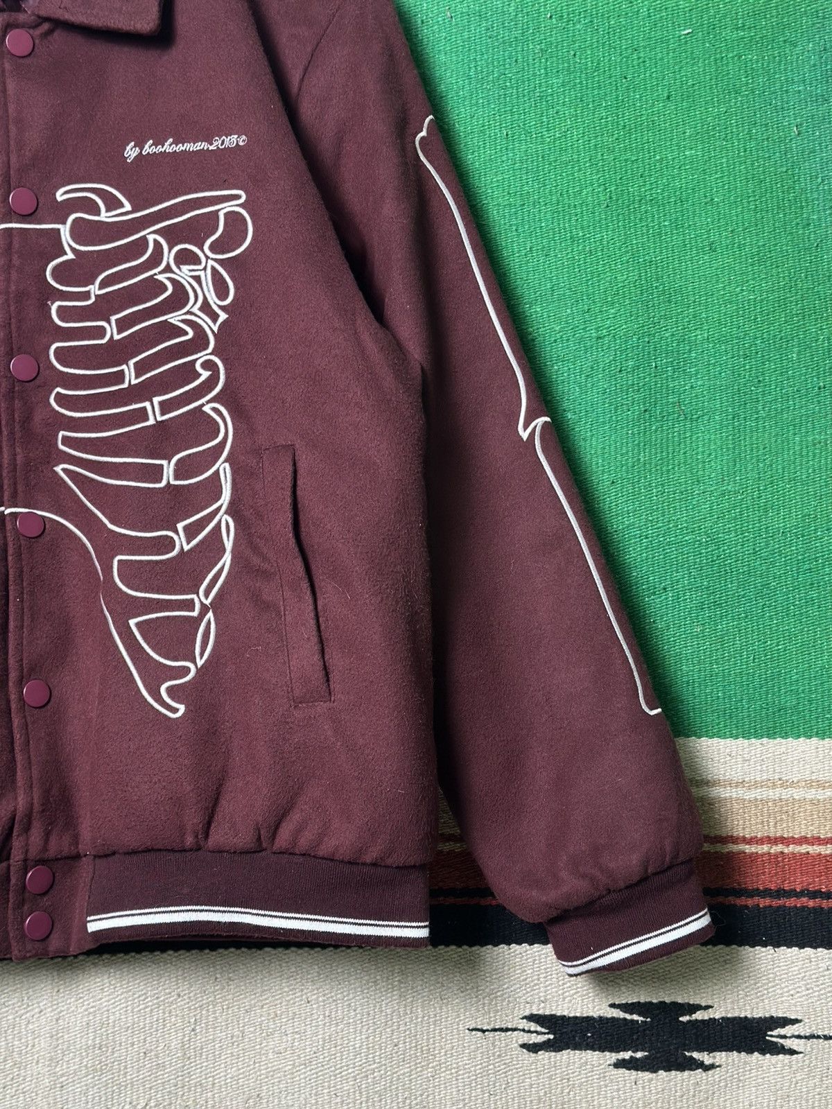 Other Skeleton Varsity Jacket Punk Style by Backnumber 1990 Size US M / EU 48-50 / 2 - 8 Thumbnail
