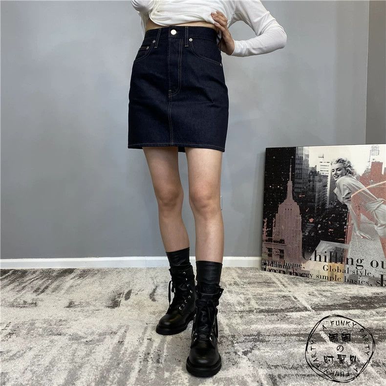 Helmut Lang HELMUT LANG High waist line original cowboy jeans short sk Size 27" / US 4 / IT 40 - 1 Thumbnail