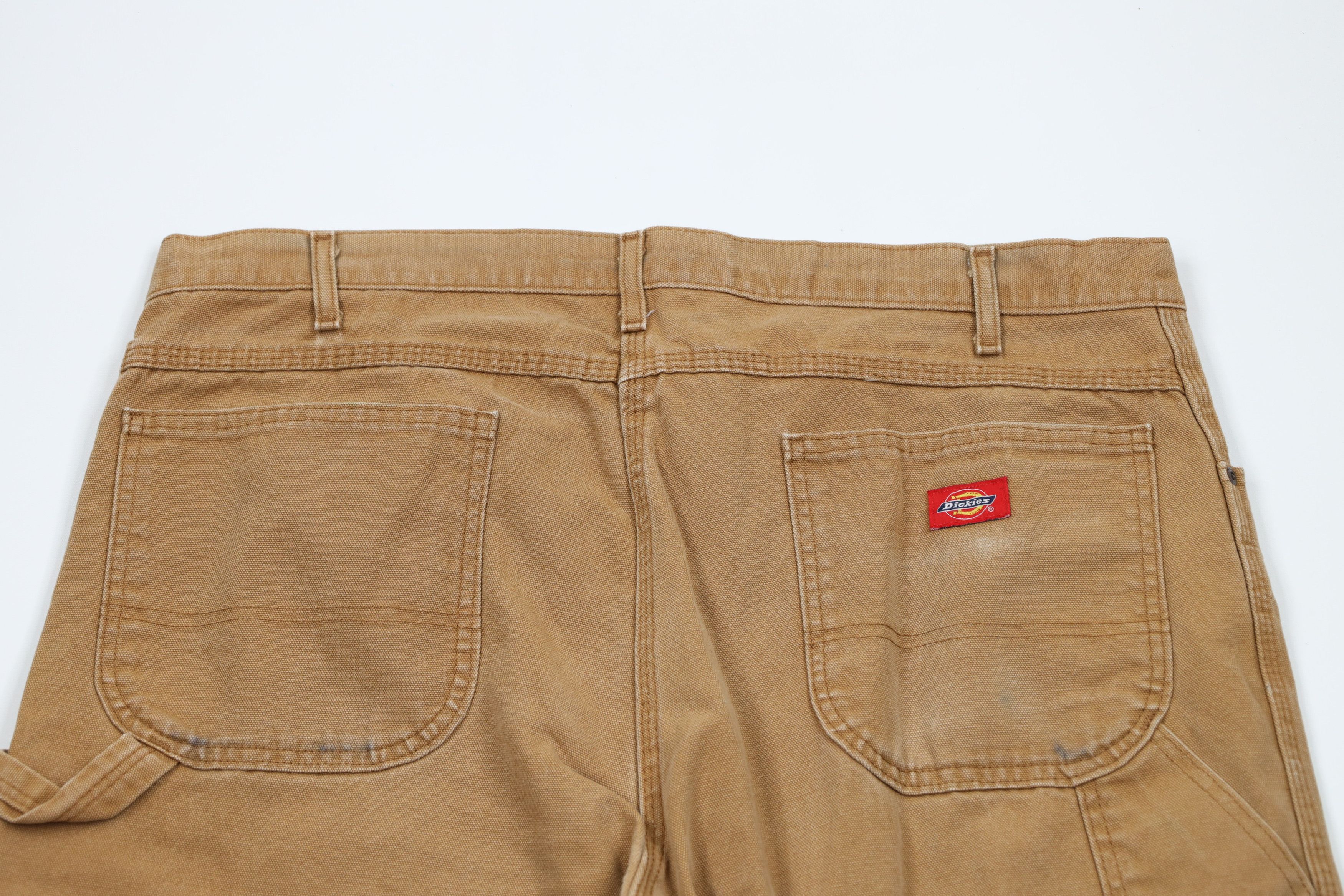 Dickies × Vintage Vintage Y2K Dickies Wide Leg Dungaree Pants Duck Brown Size US 38 / EU 54 - 10 Thumbnail