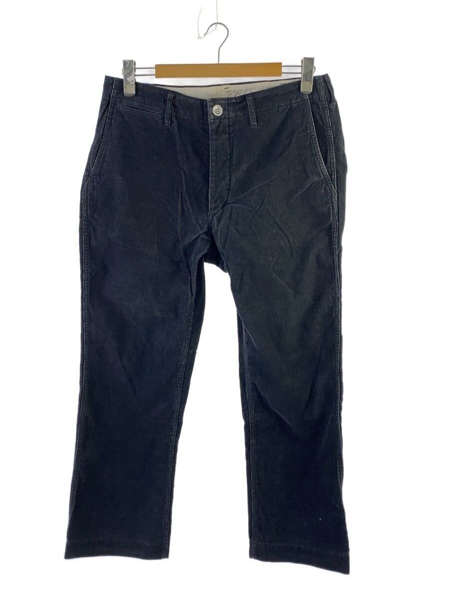 Gray Cotton Straight Pants