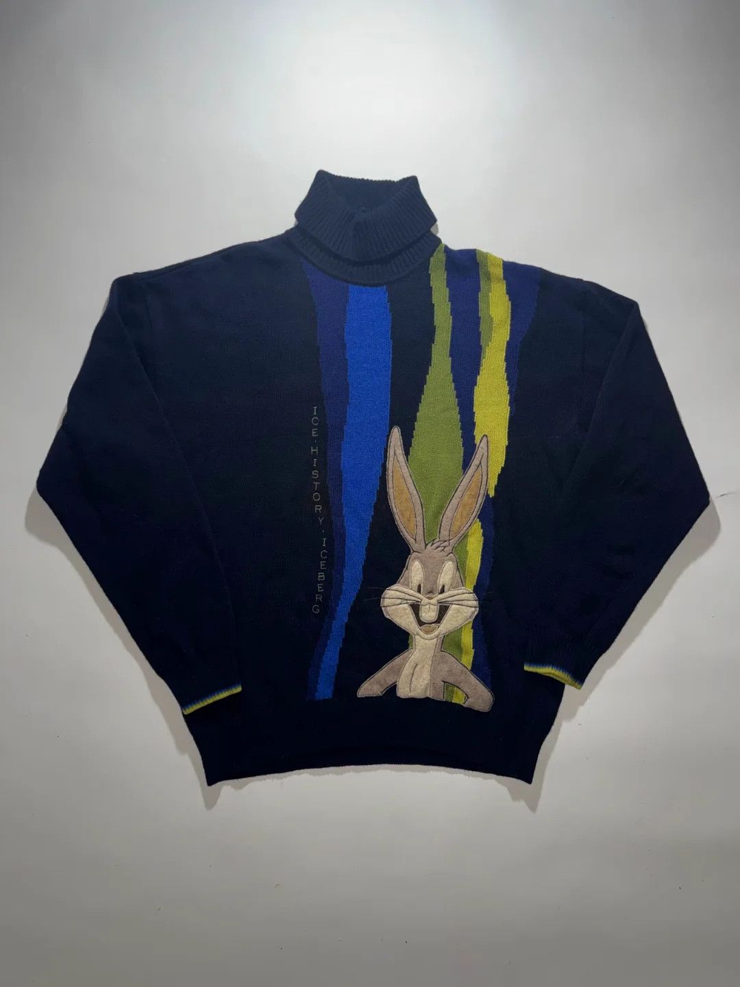 Iceberg Vintage 2000 Iceberg History Bugs Bunny Turtleneck Sweater Size US XL / EU 56 / 4 - 1 Thumbnail