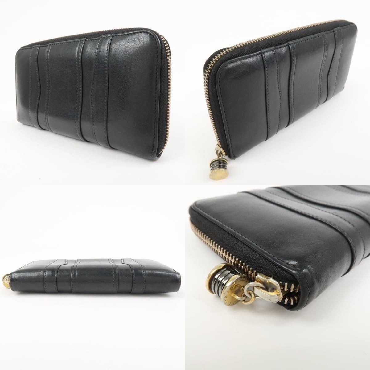 Bvlgari Bvlgari B.zero1 Zip Around Wallet Leather Black Size ONE SIZE - 3 Thumbnail