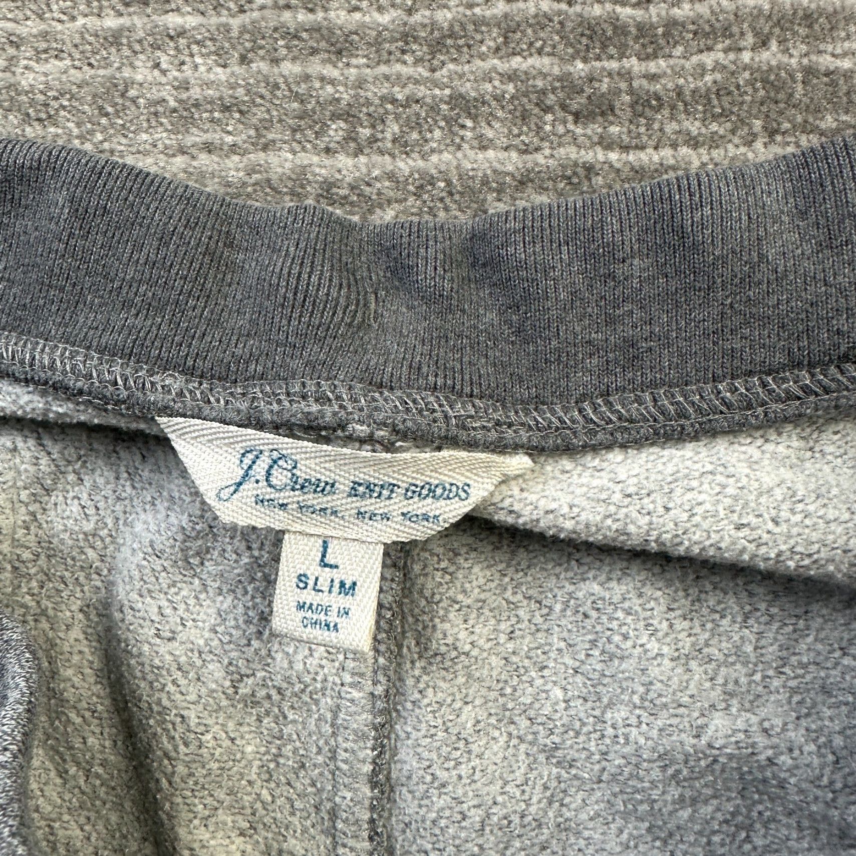 J.Crew J.CREW Pants Mens Large Gray Sweatpants Slim Classic Zip Pocket Knit Goods Size US 40 / EU 56 - 5 Thumbnail