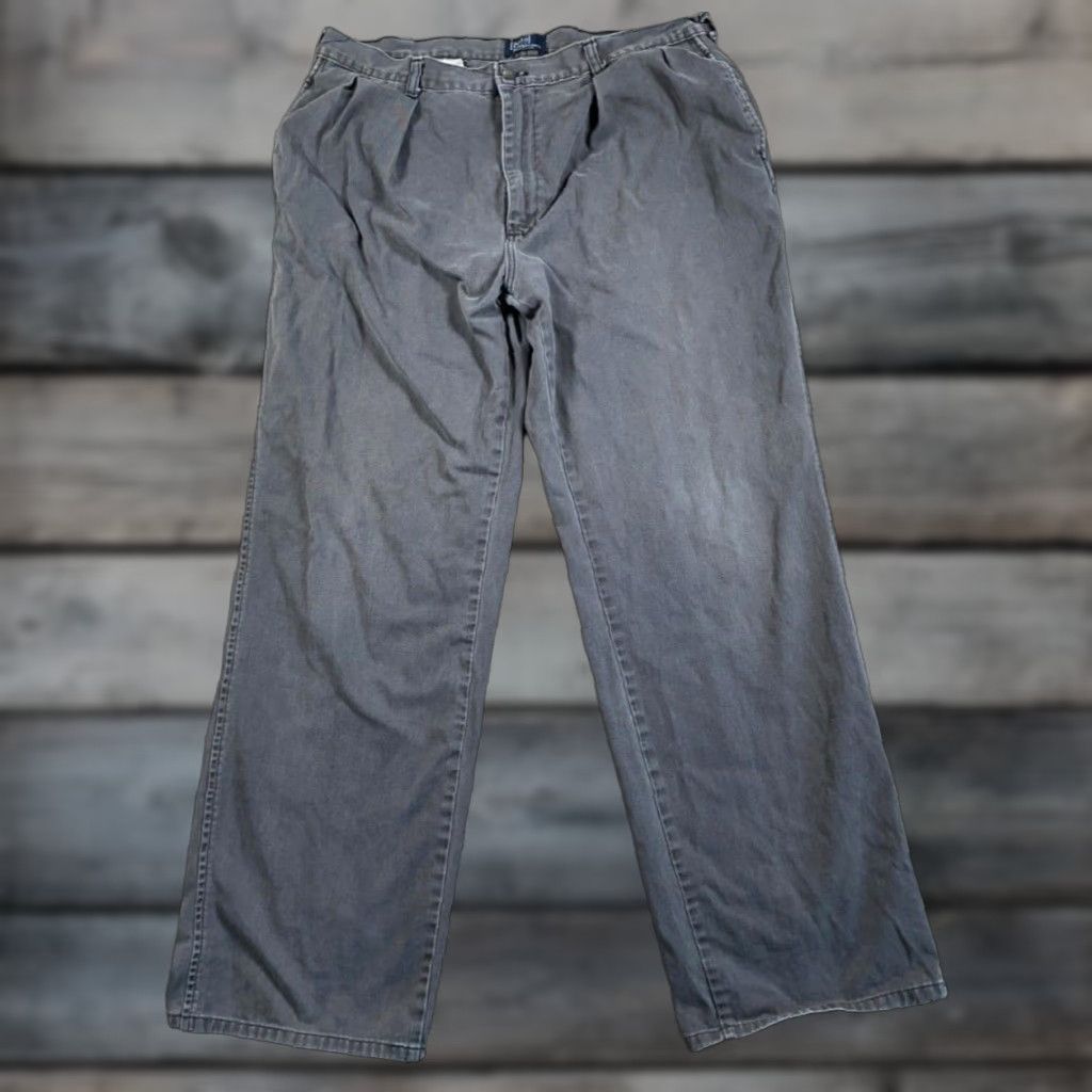 Polo Ralph Lauren VINTAGE Polo Ralph Lauren Men's Pleated Chino Pants Size 36 Gray Cotton Retro 90s Casual Size US M / EU 48-50 / 2 - 1 Thumbnail