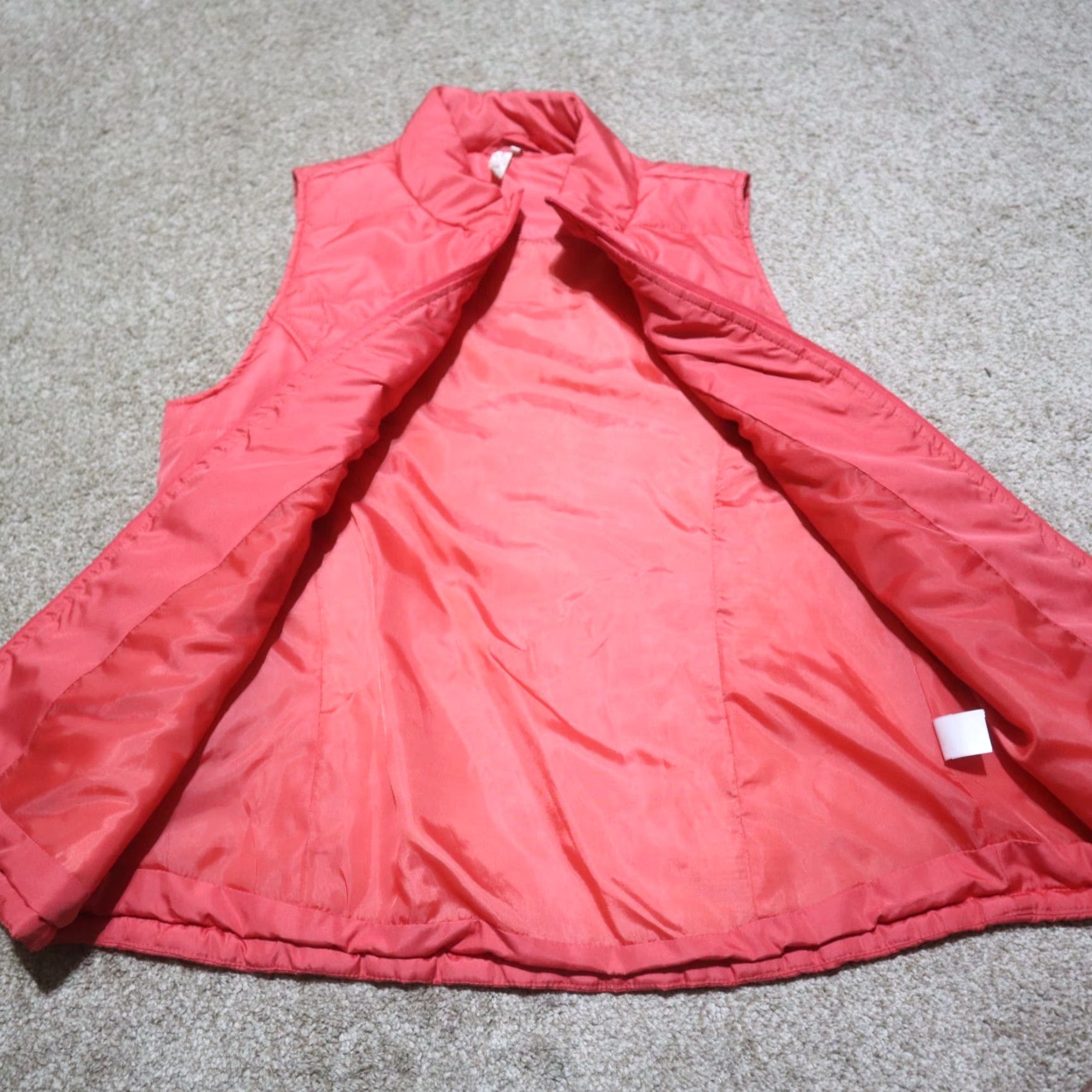 Camel Red Camel Jacket Vest Women M Red Puffer Solid 90s? Size M / US 6-8 / IT 42-44 - 3 Thumbnail