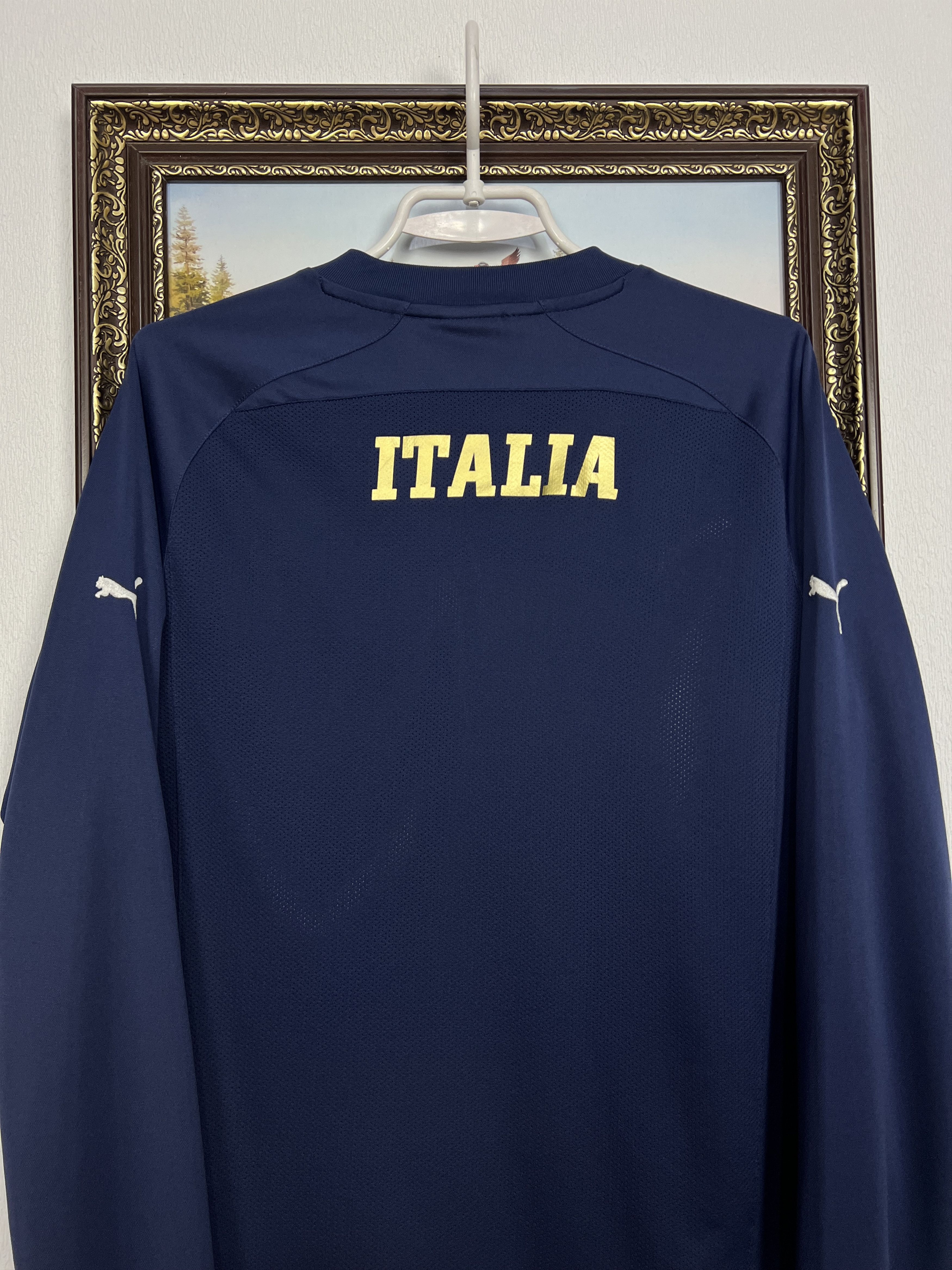 Puma Italy Train Shirt Long Sleeve Player Issue Football Maglia Size US M / EU 48-50 / 2 - 10 Thumbnail