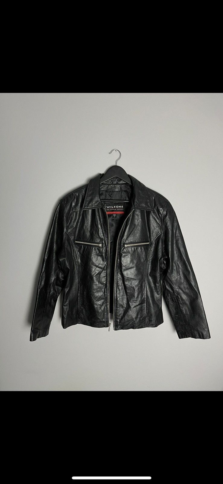 Leather × Vintage Vintage leather jacket y2k punk rock hype Size US XL / EU 56 / 4 - 2 Thumbnail