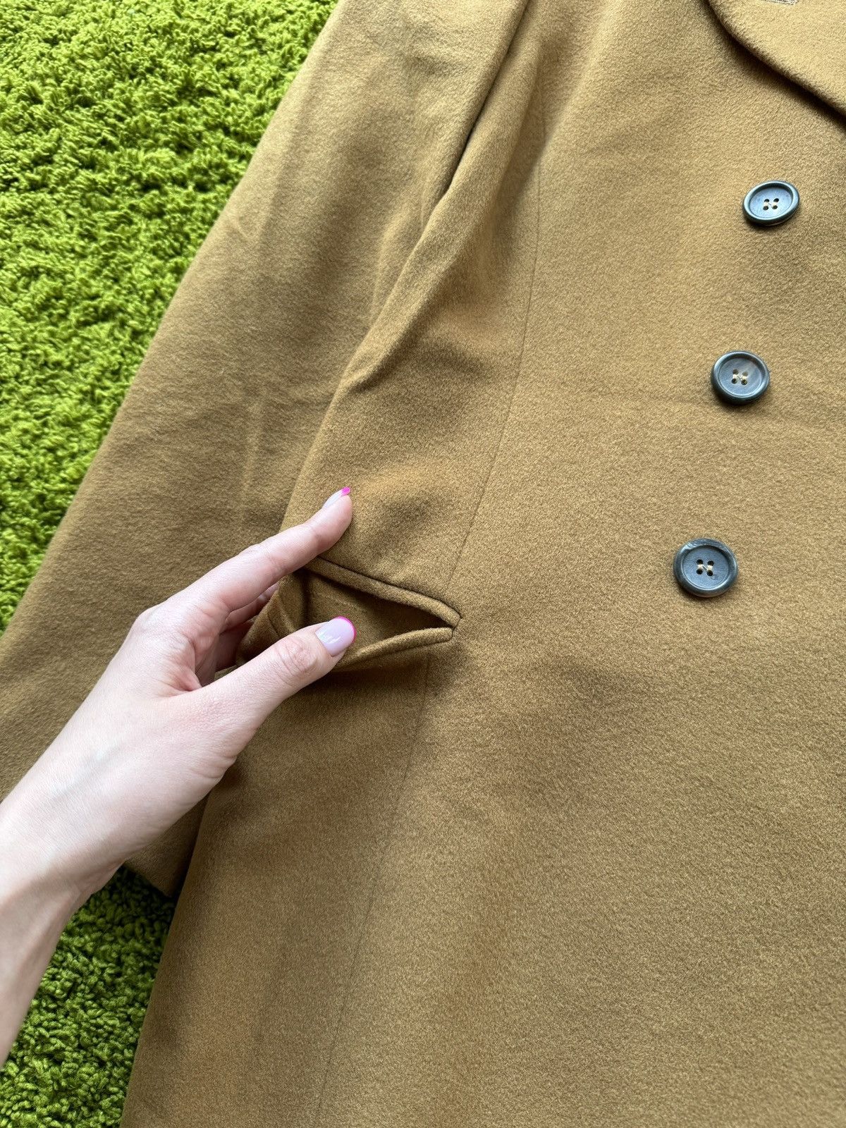 Designer × Jil Sander Jil Sander cashmere double breasted blazer coat jacket Size S / US 4 / IT 40 - 4 Thumbnail