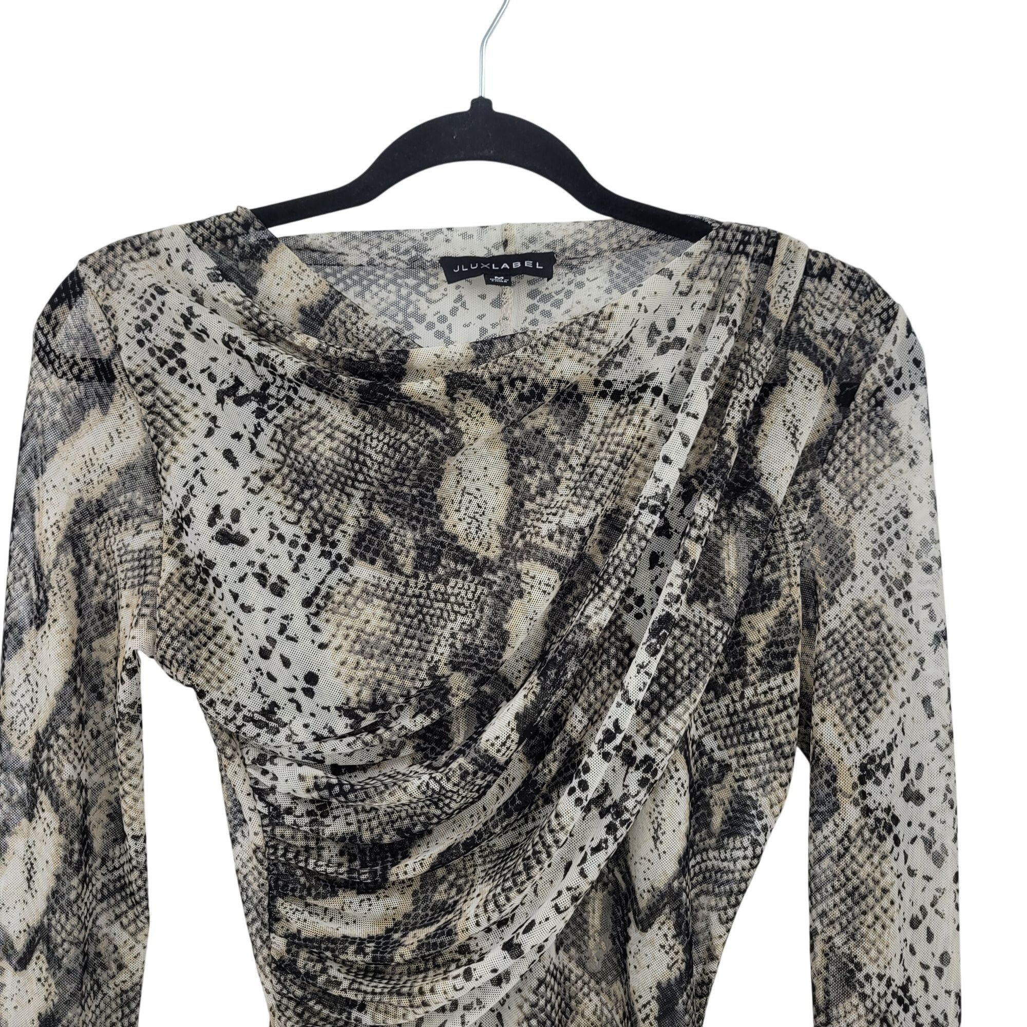 Designer JLuxlabel Snake Long Sleeve Wrap Bodysuit Leggings Set Sz M Size M / US 6-8 / IT 42-44 - 14 Thumbnail