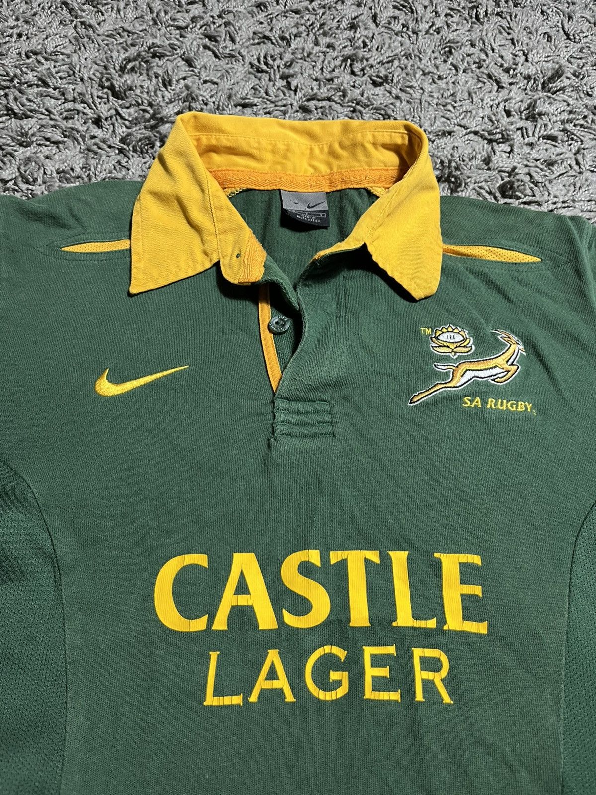 Nike SA SOUTH AFRICA NIKE VINTAGE 2000s COTTON SOCCER JERSEY Size US S / EU 44-46 / 1 - 2 Thumbnail