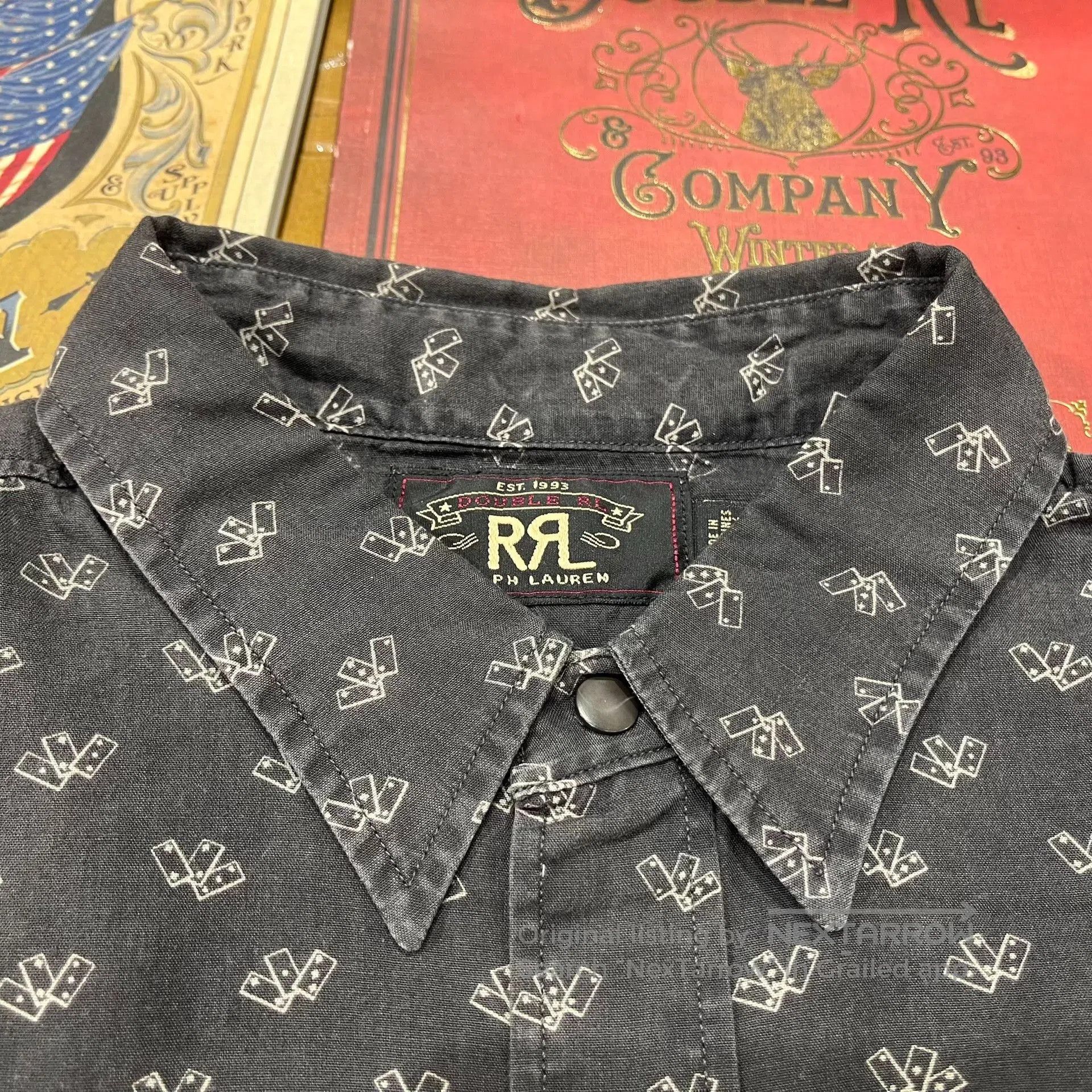 RRL Ralph Lauren RRL Double RL Poker Shirt. Size US M / EU 48-50 / 2 - 4 Thumbnail