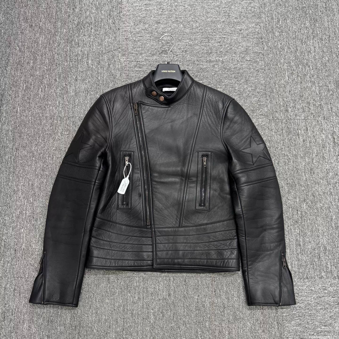 Givenchy Givenchy Black Leather Motorcycle Jacket Size US M / EU 48-50 / 2 - 1 Thumbnail