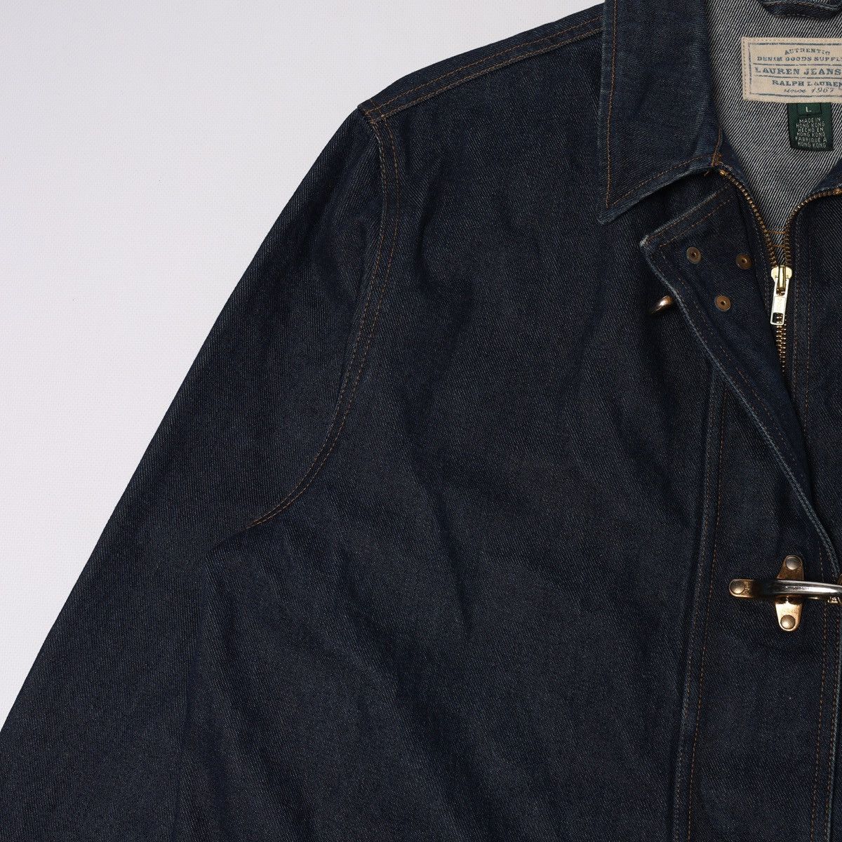 Ralph Lauren Ralph Lauren Jeans Company Fireman Denim Coat Jacket Buckle Size US L / EU 52-54 / 3 - 7 Thumbnail