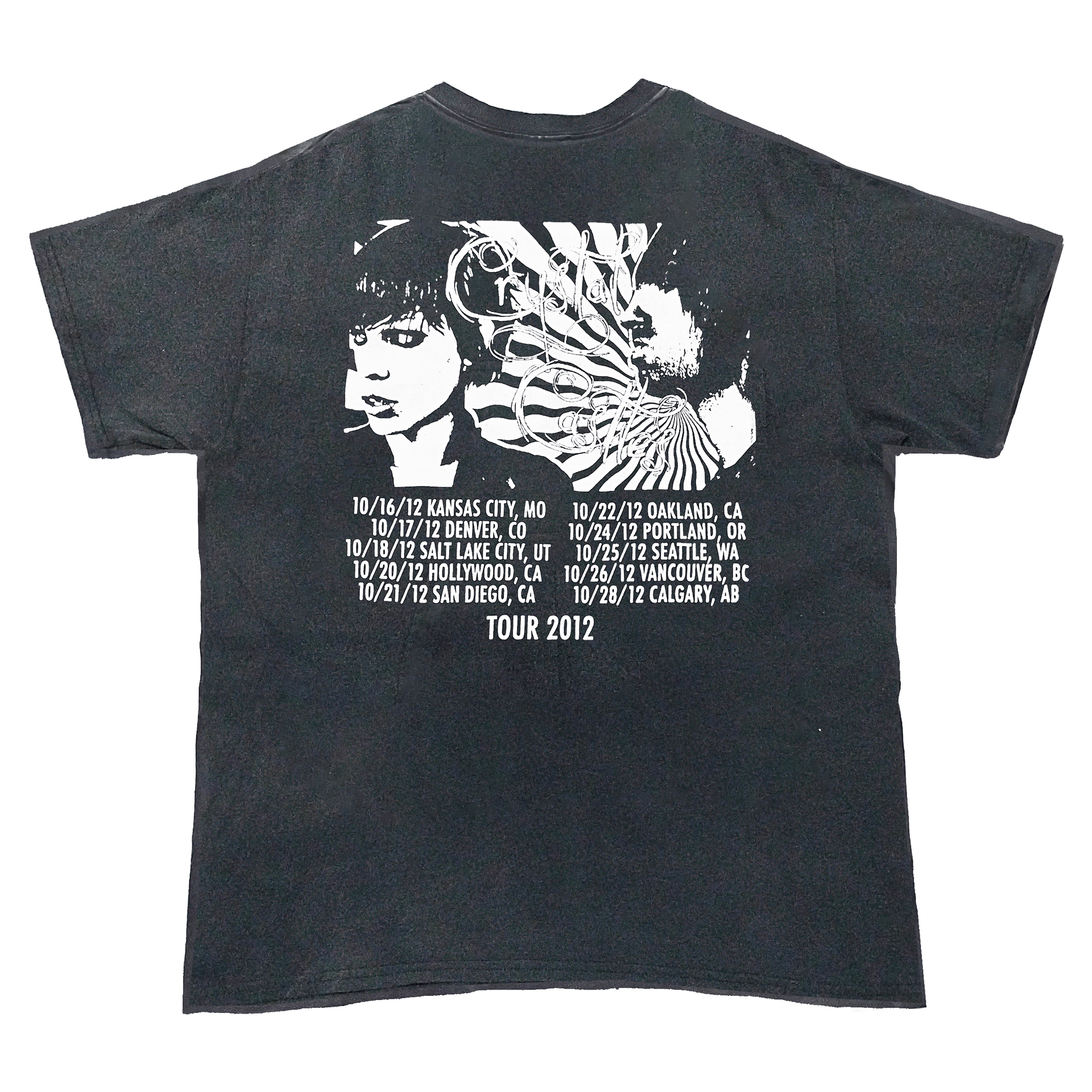 Band Tees Crystal Castles Tour Parking Lot Madonna Large | Grailed