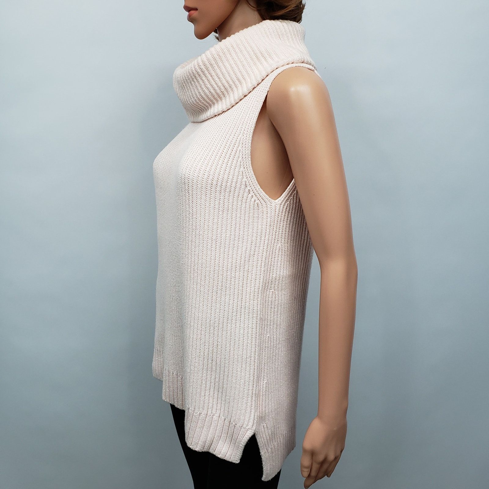 Michael Kors Michael Kors Shaker Sleeveless Cowl neck Turtleneck Sweater Size XS / US 0-2 / IT 36-38 - 5 Thumbnail