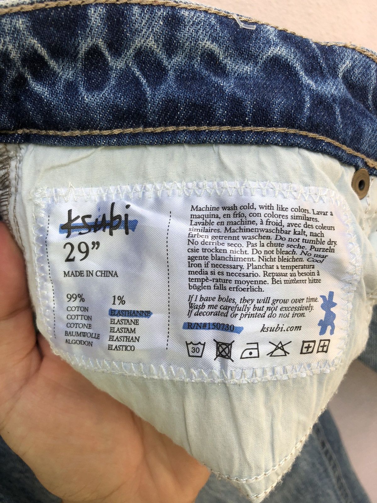 Ksubi Ksubi High Rage Distressed Patch Jeans Size US 28 / EU 44 - 16 Thumbnail
