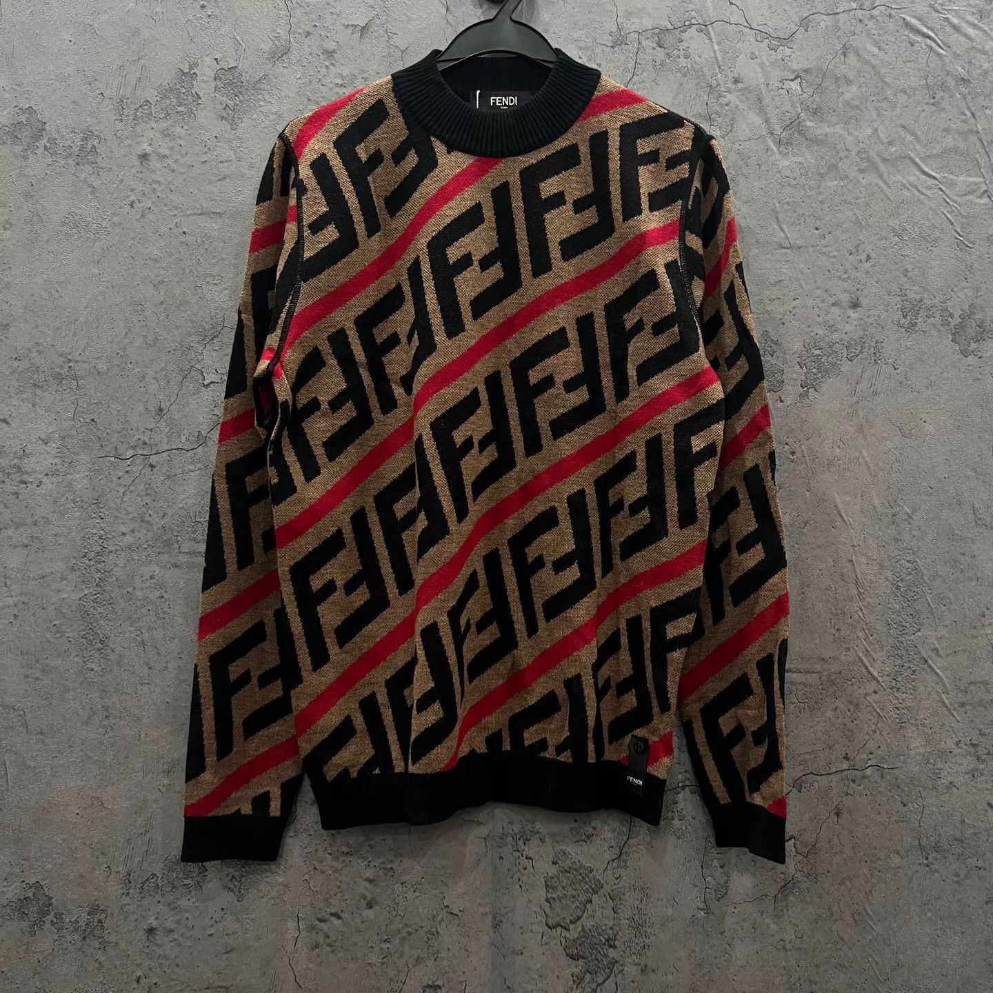 Fendi FENDI All-Over Baguette Logo Knit Sweater 46 New Size US S / EU 44-46 / 1 - 1 Thumbnail