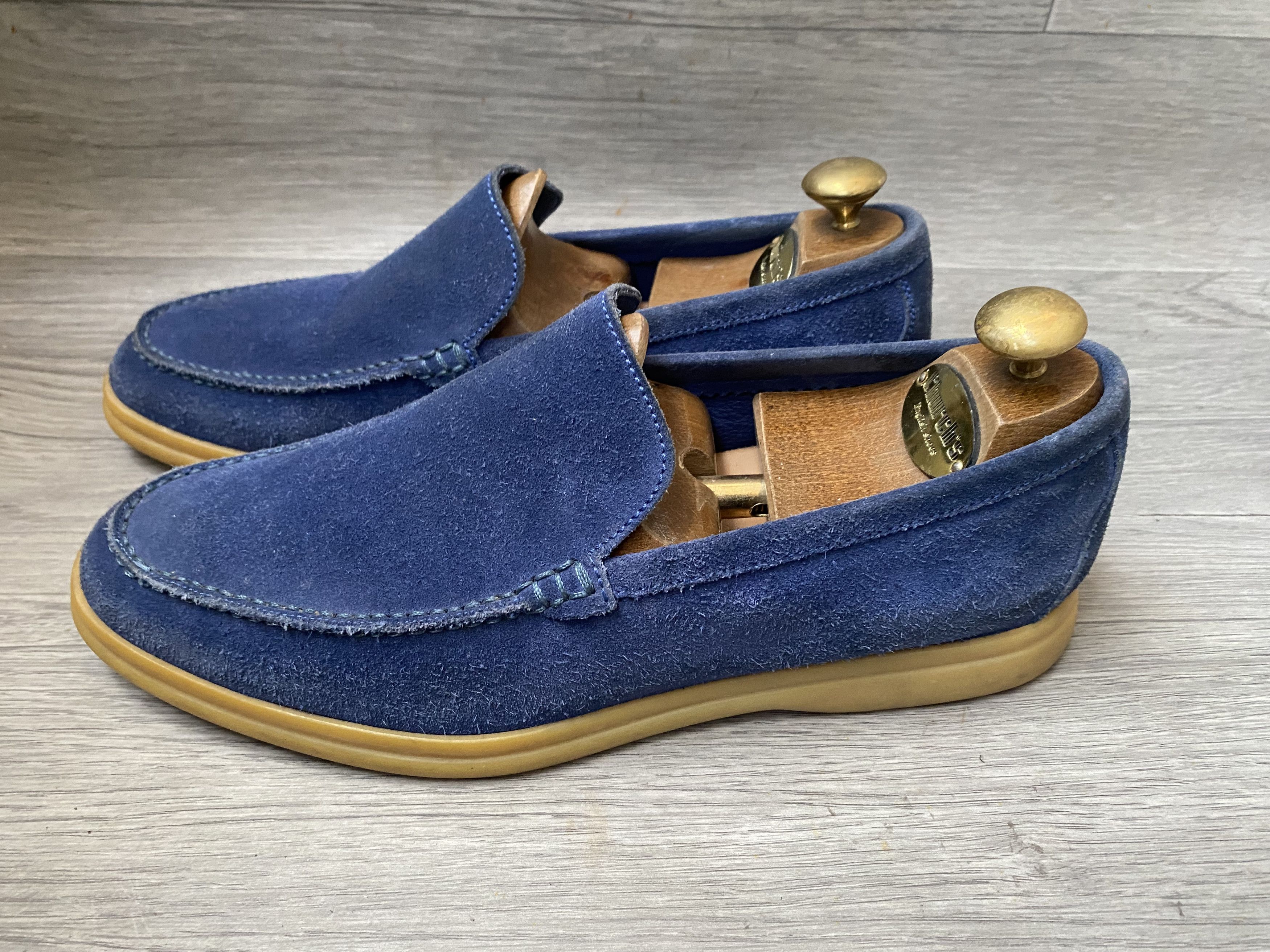 Loro Piana Loro piana summer walk blue suede slip on shoes sz 40 Size US 7 / EU 40 - 5 Thumbnail