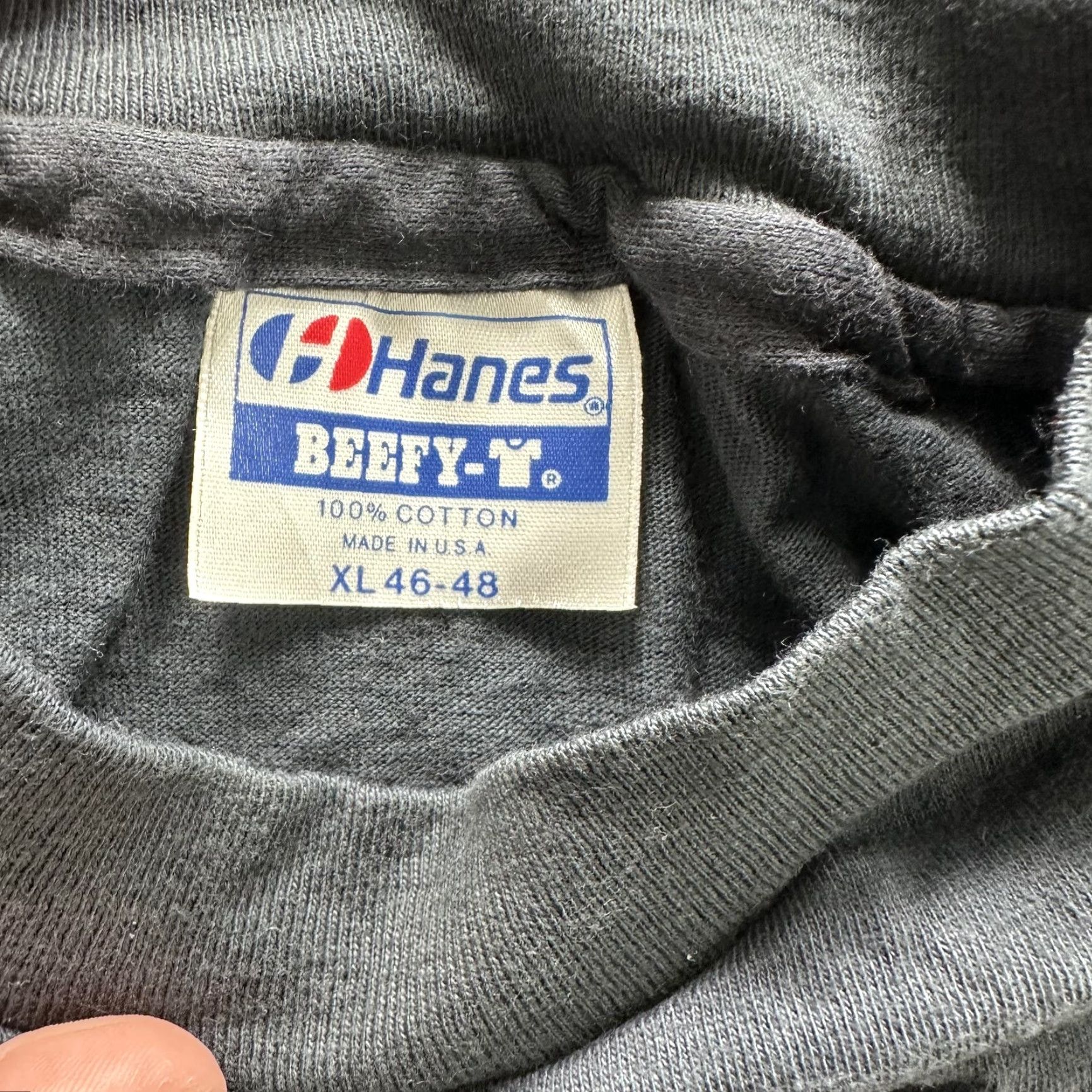 Hanes VINTAGE Hanes Shirt Mens XL Black Class 1963 Reunion 80s Bishop Montgomery Crew Neck Graphic Print Cotton Short Sleeve Mens 1963 Reunion Tshirt Size US XL / EU 56 / 4 - 3 Thumbnail