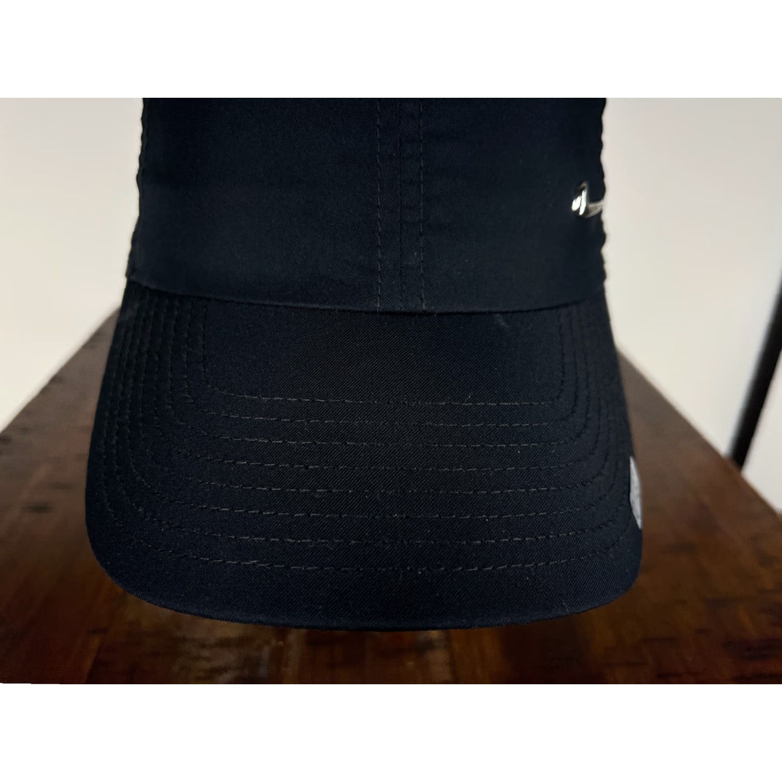 Nike Nike Hat Cap Strap Back Adult Black Extra Large Dri-Fit Metal Logo Club Peak XV Size ONE SIZE - 3 Thumbnail