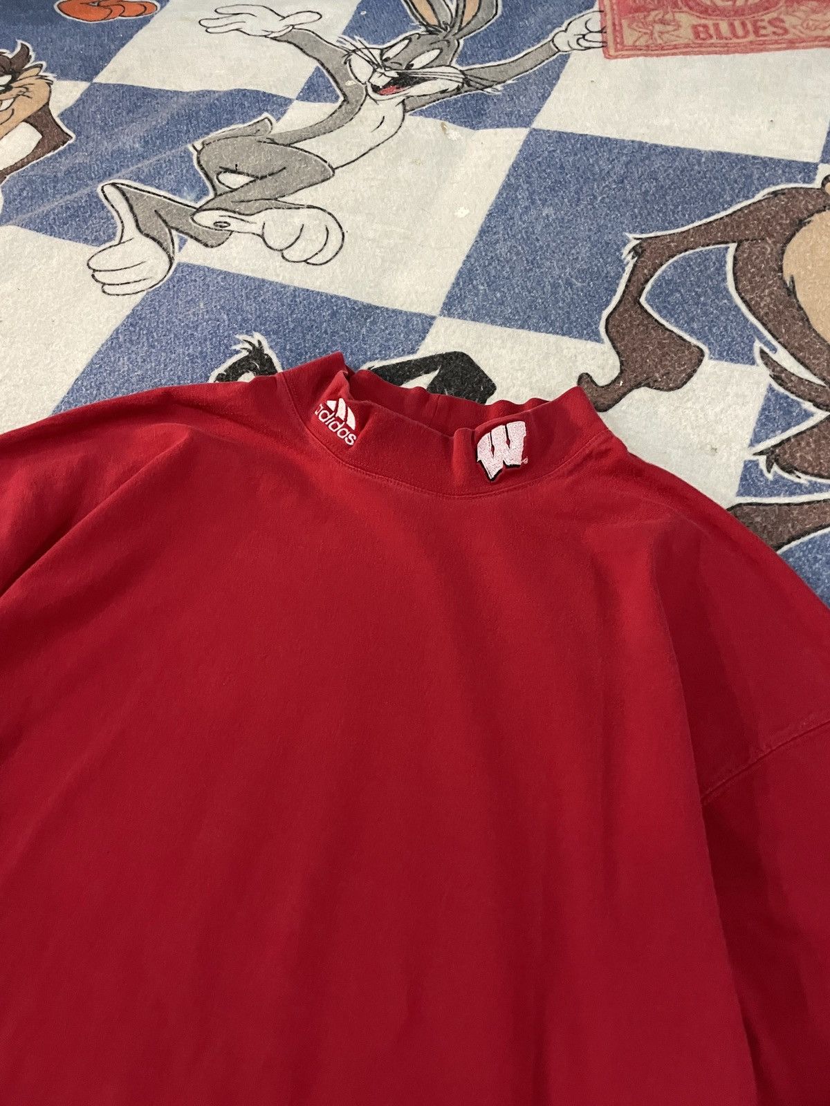 Adidas Vintage Wisconsin badgers mock neck Size US XL / EU 56 / 4 - 2 Thumbnail