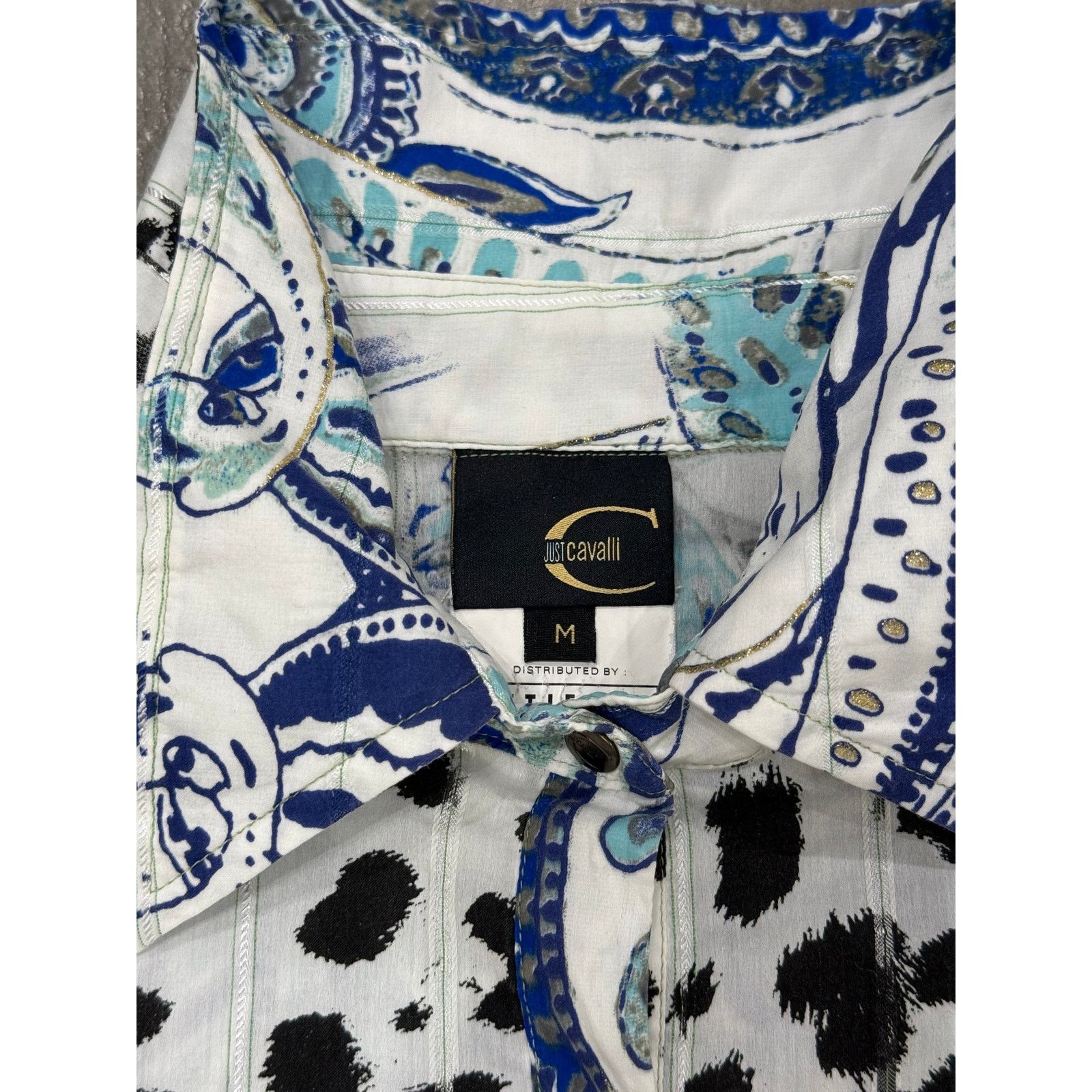 Roberto Cavalli 2000s Cavalli paisley leopard shirt Size M / US 6-8 / IT 42-44 - 3 Thumbnail