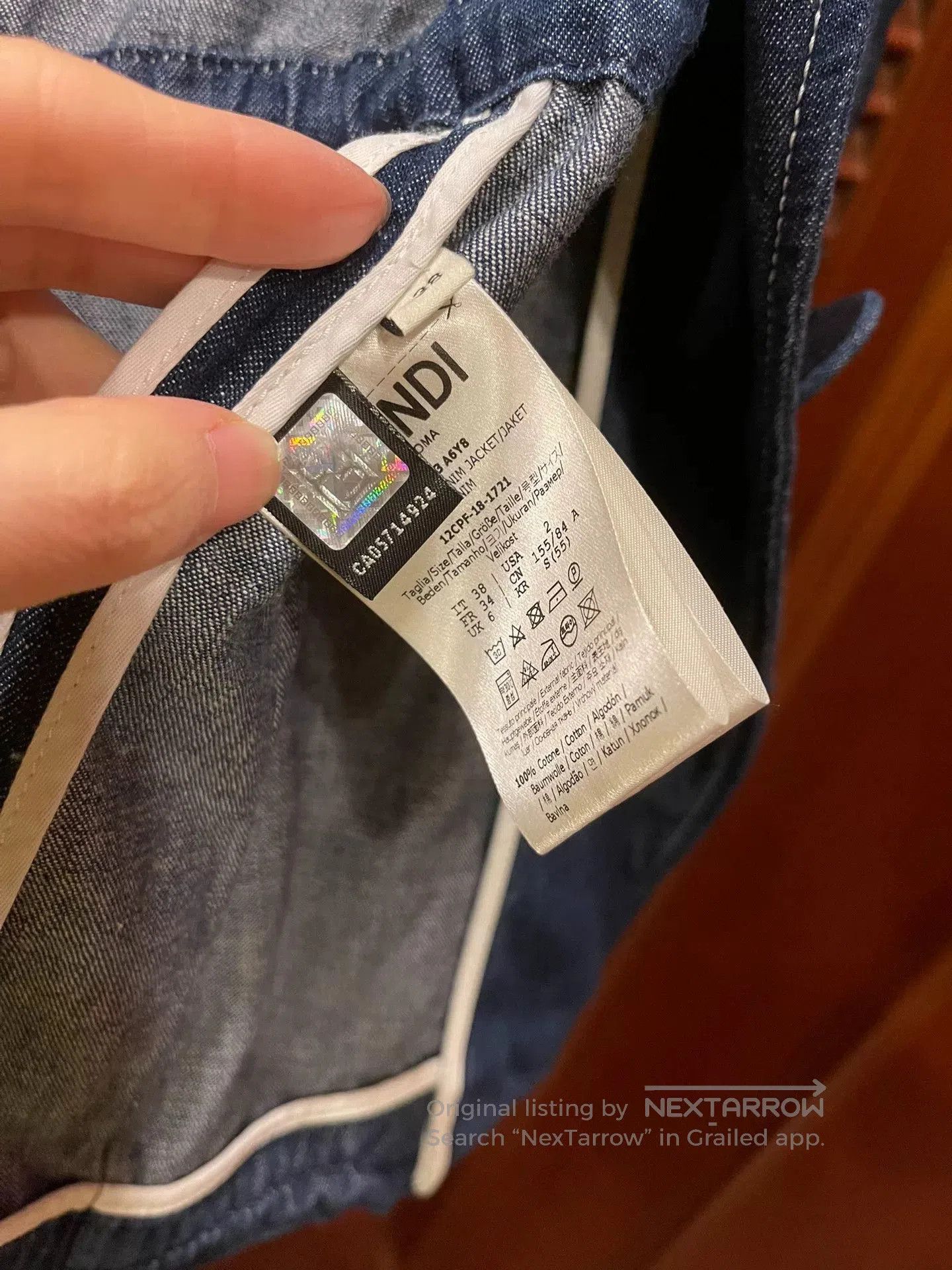 Fendi Fendi Classic Denim Jacket with Large Pockets. Size US M / EU 48-50 / 2 - 4 Thumbnail