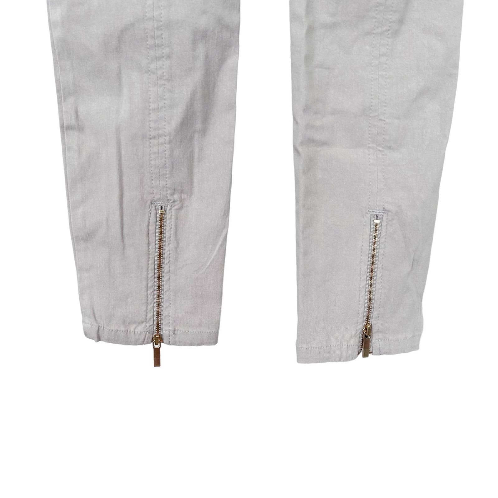Other Soft Surroundings Tan Pull On Pants Zipper Detail Sz PXS Size 26" / US 2 / IT 38 - 5 Thumbnail