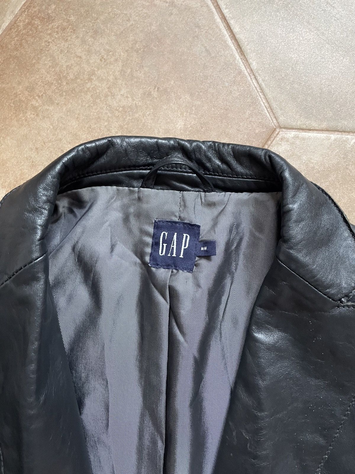 Japanese Brand VINTAGE GAP LEATHER BLAZER JACKET Size M / US 6-8 / IT 42-44 - 6 Thumbnail