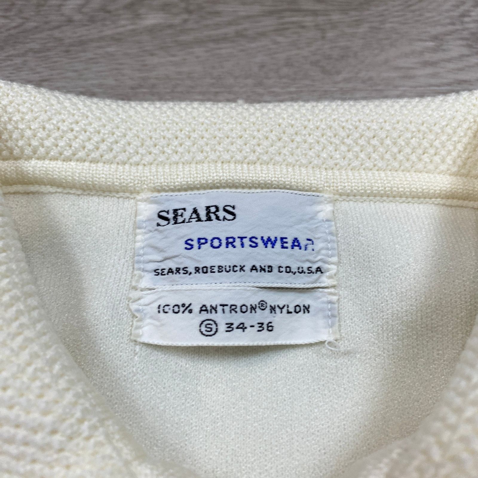 Sears × Vintage VTG 60s Sears Sportswear 1/4 Zip Collar Sweater Small Retro Size US S / EU 44-46 / 1 - 4 Thumbnail