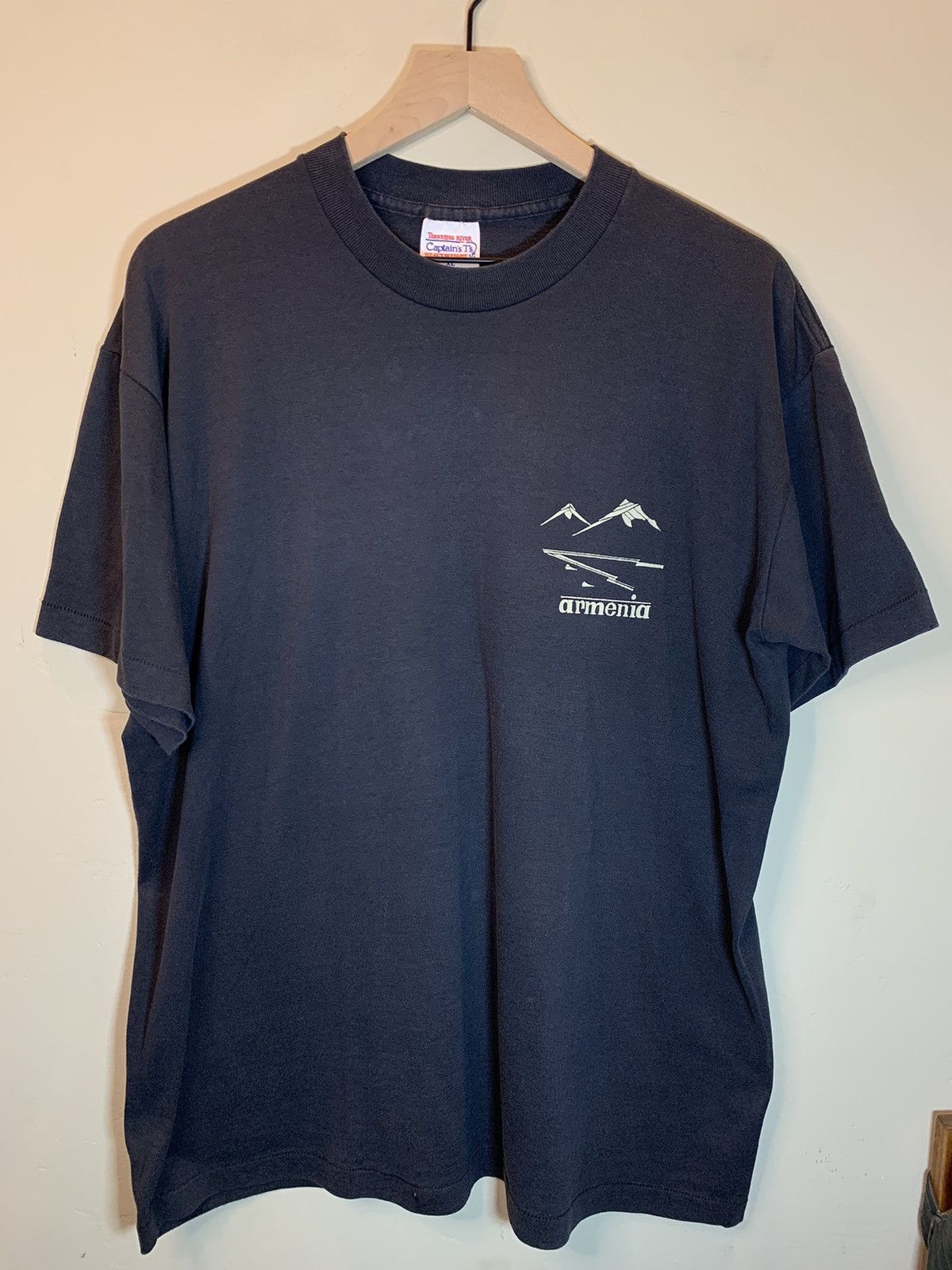Vintage *RARE* Vintage 80s Armenia Armenian Flag Single Stitch Shirt Size US XL / EU 56 / 4 - 2 Thumbnail