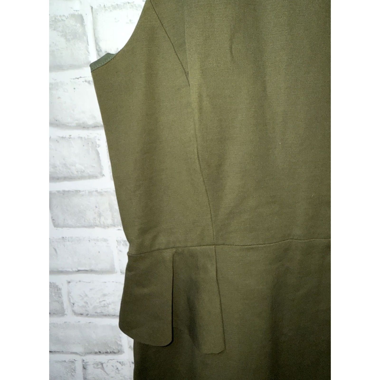 Vintage Kate Spade NEW YORK Stretch Cotton Peplum Sheath Dress 10 Womens Size L / US 10 / IT 46 - 3 Thumbnail
