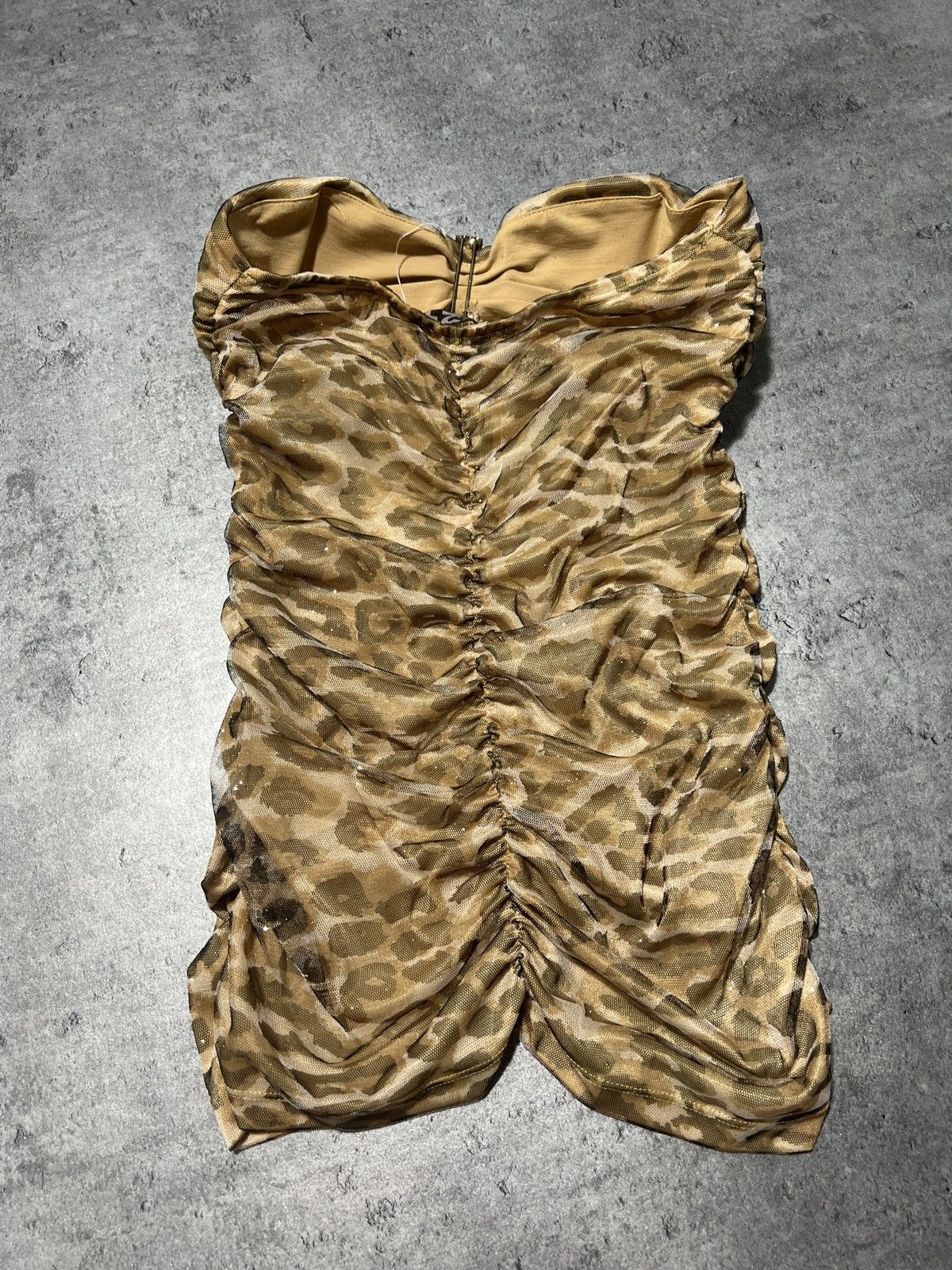 Japanese Brand × Rare Panther × Vintage Y2k leopard top vintage 90s panther coquette mesh cute Size M / US 6-8 / IT 42-44 - 3 Thumbnail