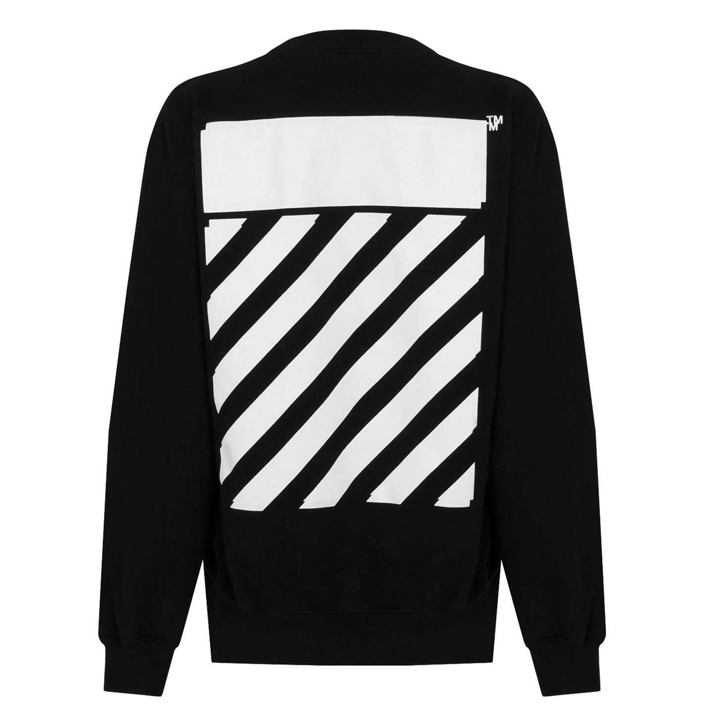 Off-White o1g2r1mq1224 Crewneck Sweatshirt in Black Size L / US 10 / IT 46 - 2 Thumbnail